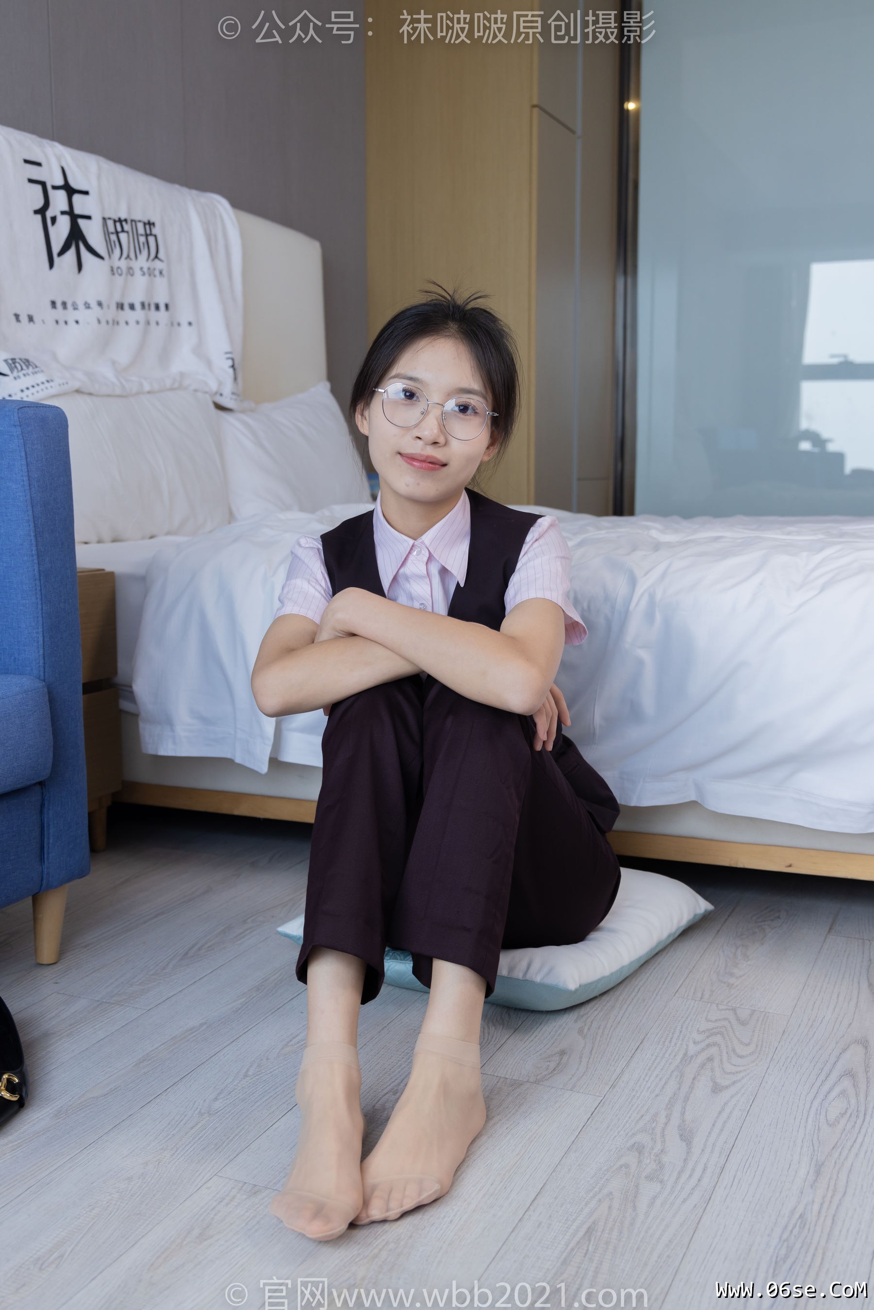图片[46]-BoBoSocks袜啵啵 No.271 芝士 -平底鞋、短肉丝、银行制服[146P]-六色网