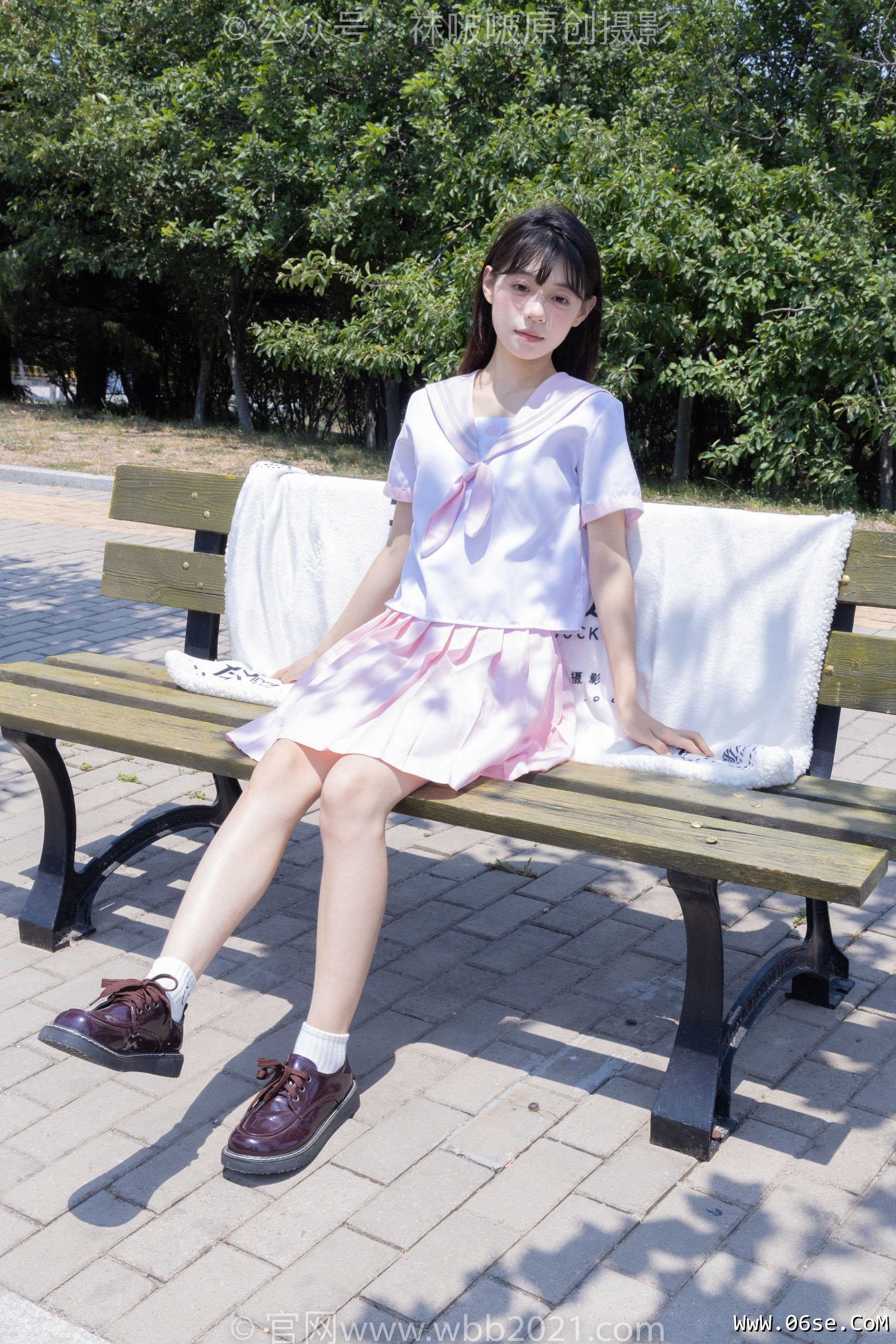 图片[71]-BoBoSocks袜啵啵 No.399 糯米 -皮鞋、白棉袜、jk制服[145P]-六色网