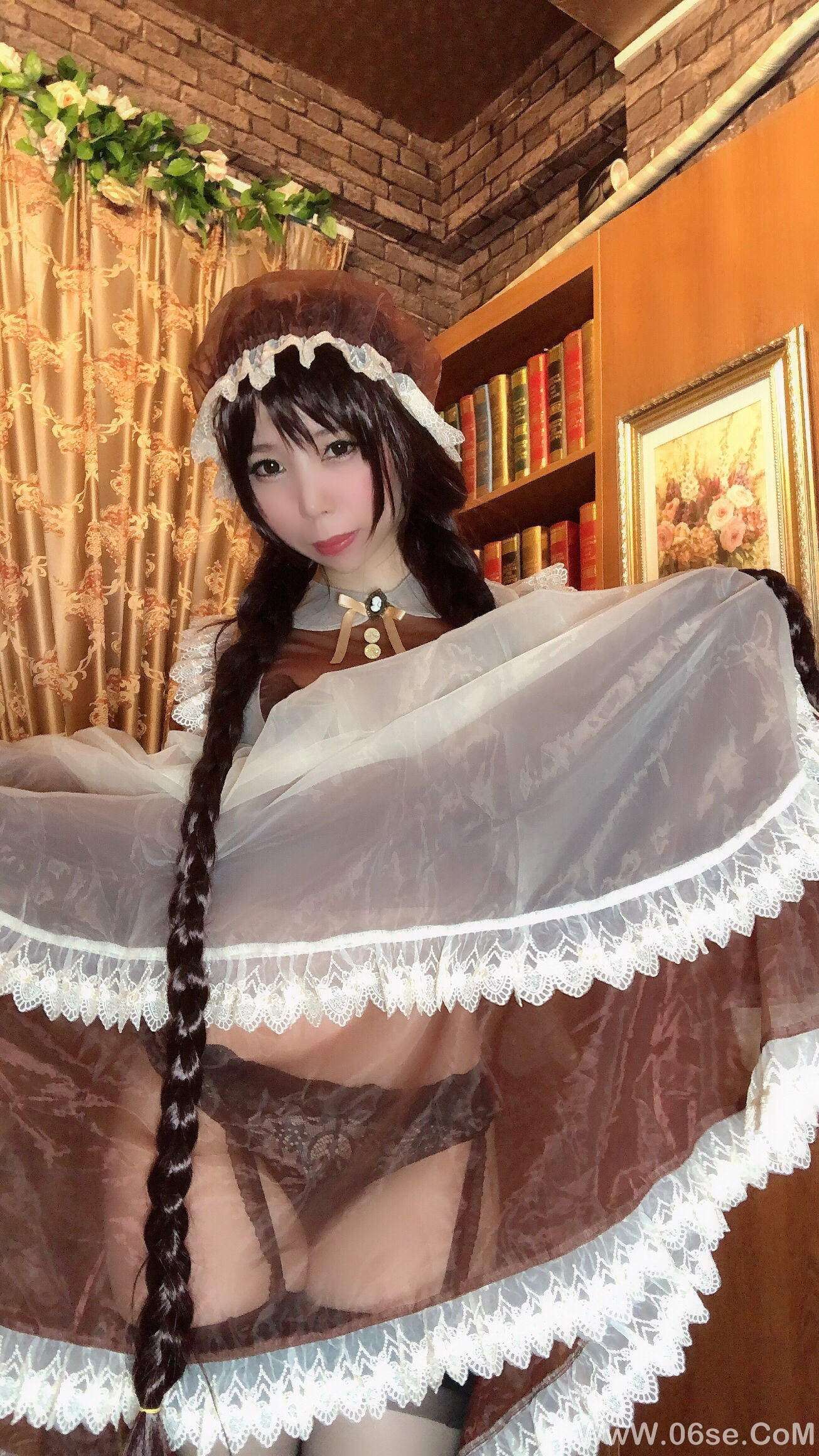 图片[58]-二次元巨乳美女鹿野希 透明女仆[97P]-六色网