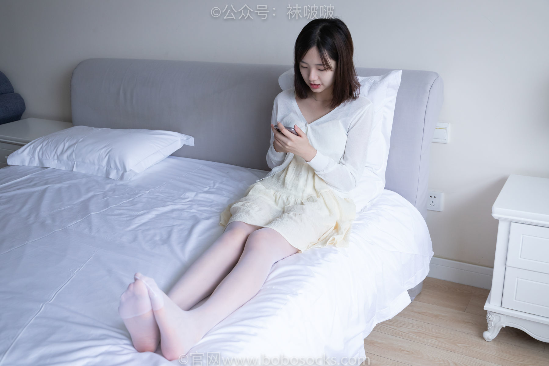 图片[70]-BoBoSocks袜啵啵 No.005 小甜豆-帆布鞋、薄白丝[133P]-六色网
