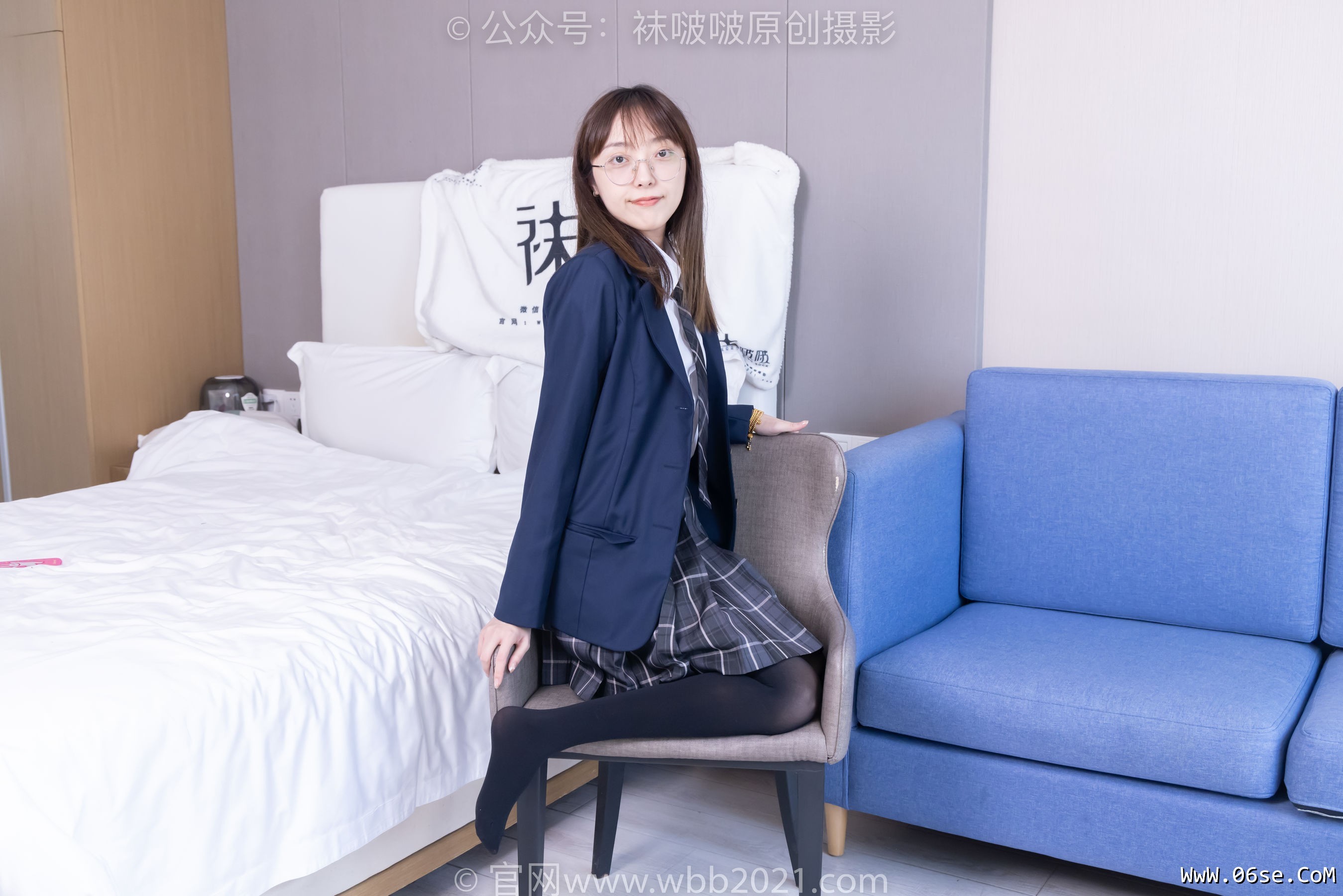图片[81]-BoBoSocks袜啵啵 No.432 稚予 -皮鞋、厚黑丝、jk制服[184P]-六色网