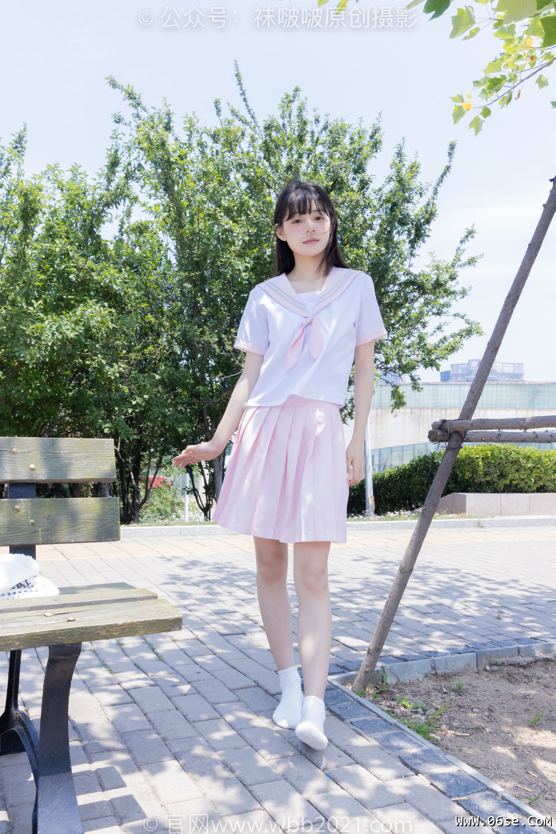 图片[129]-BoBoSocks袜啵啵 No.399 糯米 -皮鞋、白棉袜、jk制服[145P]-六色网