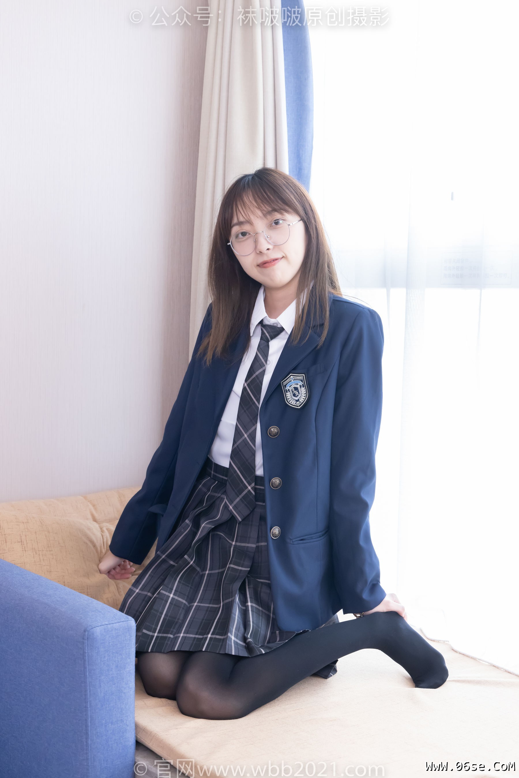 图片[158]-BoBoSocks袜啵啵 No.432 稚予 -皮鞋、厚黑丝、jk制服[184P]-六色网