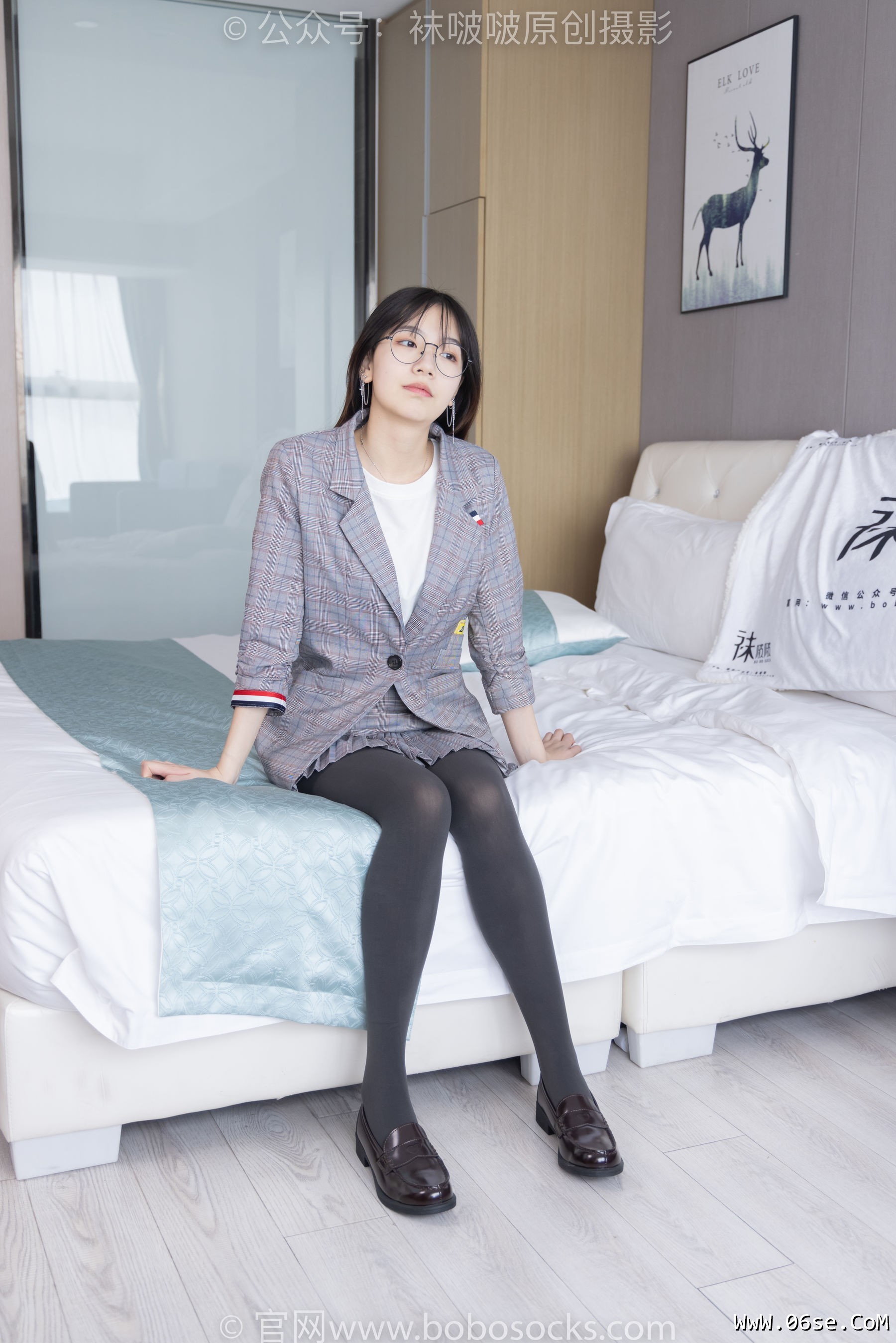 图片[53]-BoBoSocks袜啵啵 No.210 小甜豆 -皮鞋、厚灰丝、ol装[140P]-六色网