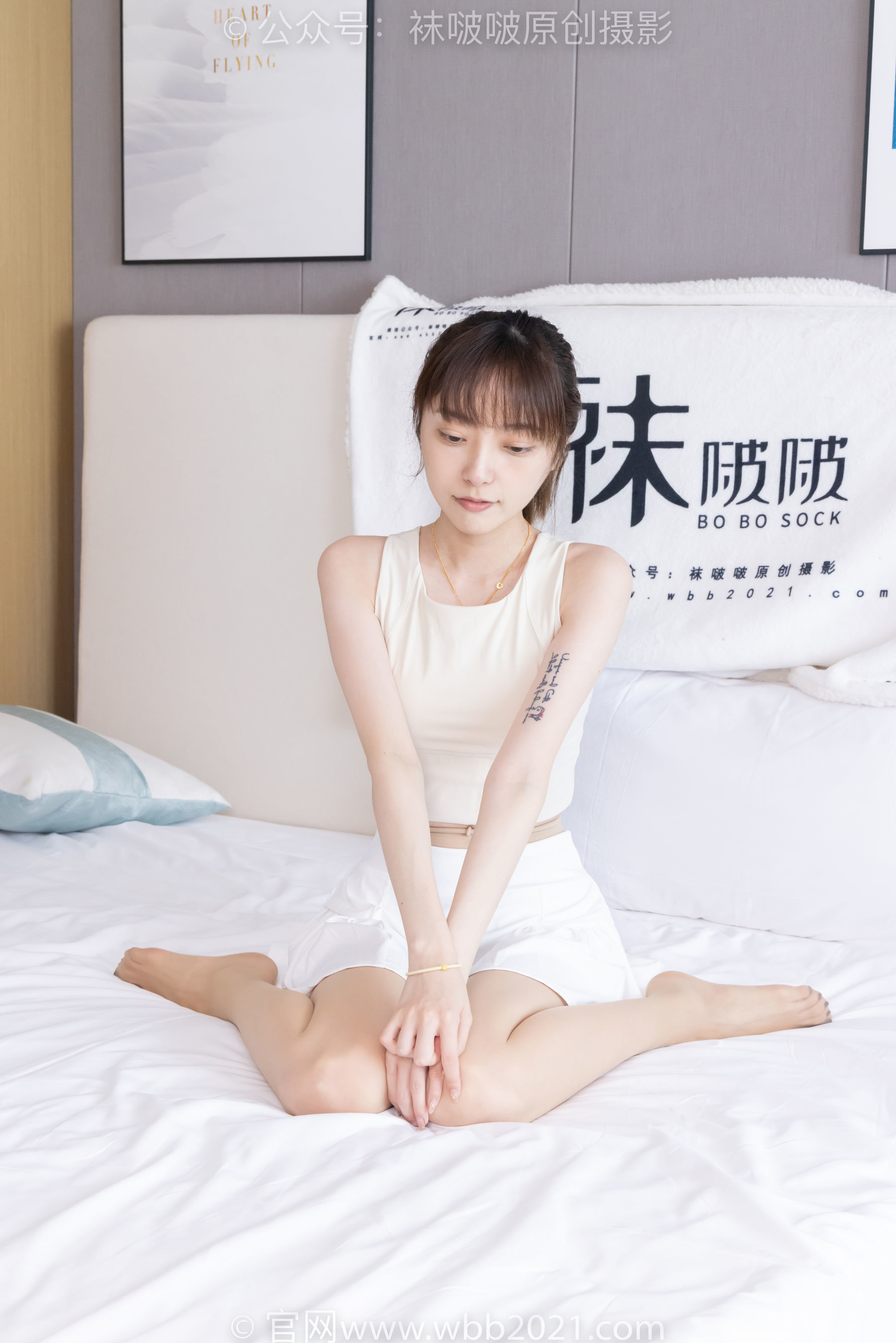图片[107]-BoBoSocks袜啵啵 No.424 稚予 -运动鞋、白棉袜、肉丝、腰丝[140P]-六色网
