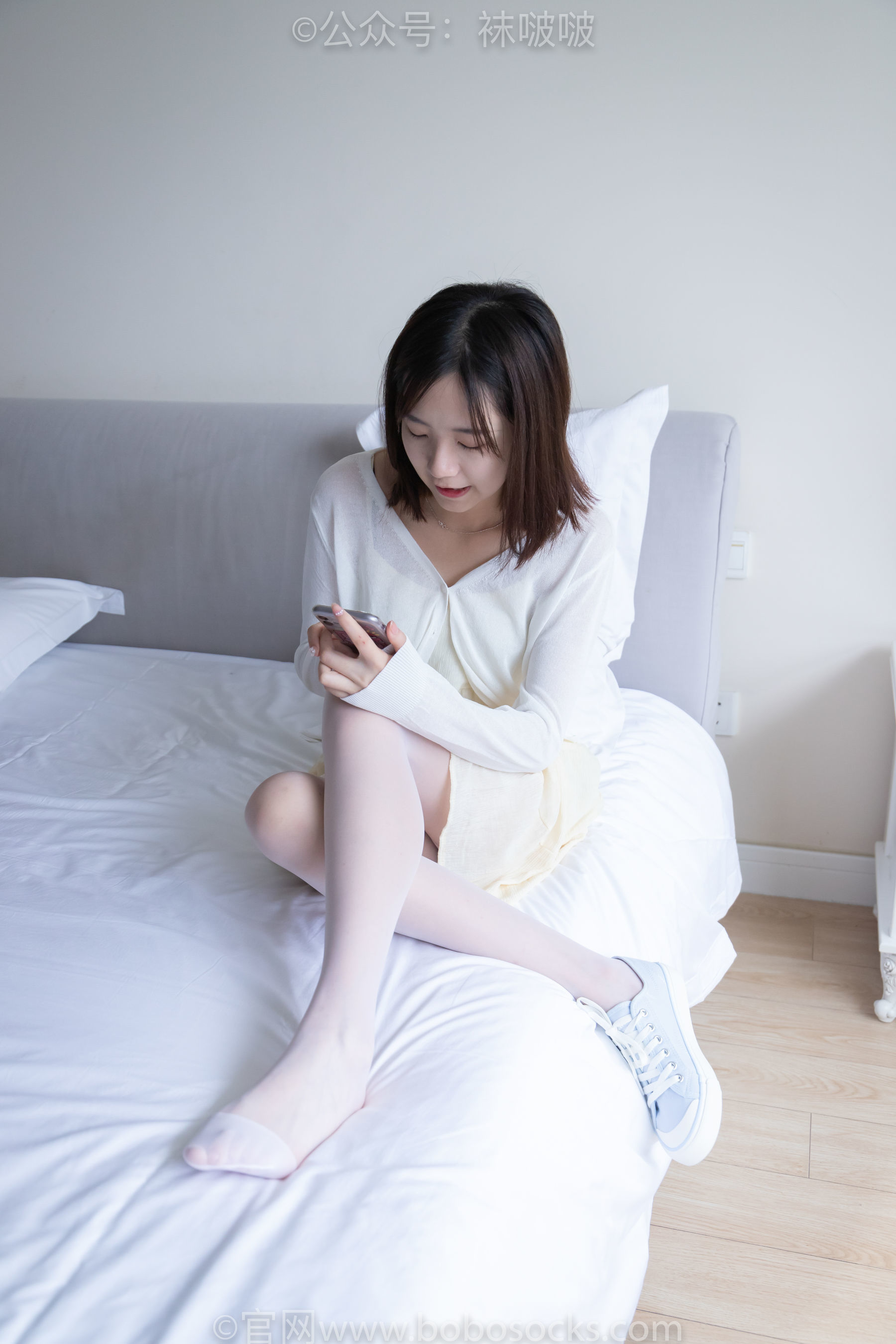 图片[52]-BoBoSocks袜啵啵 No.005 小甜豆-帆布鞋、薄白丝[133P]-六色网