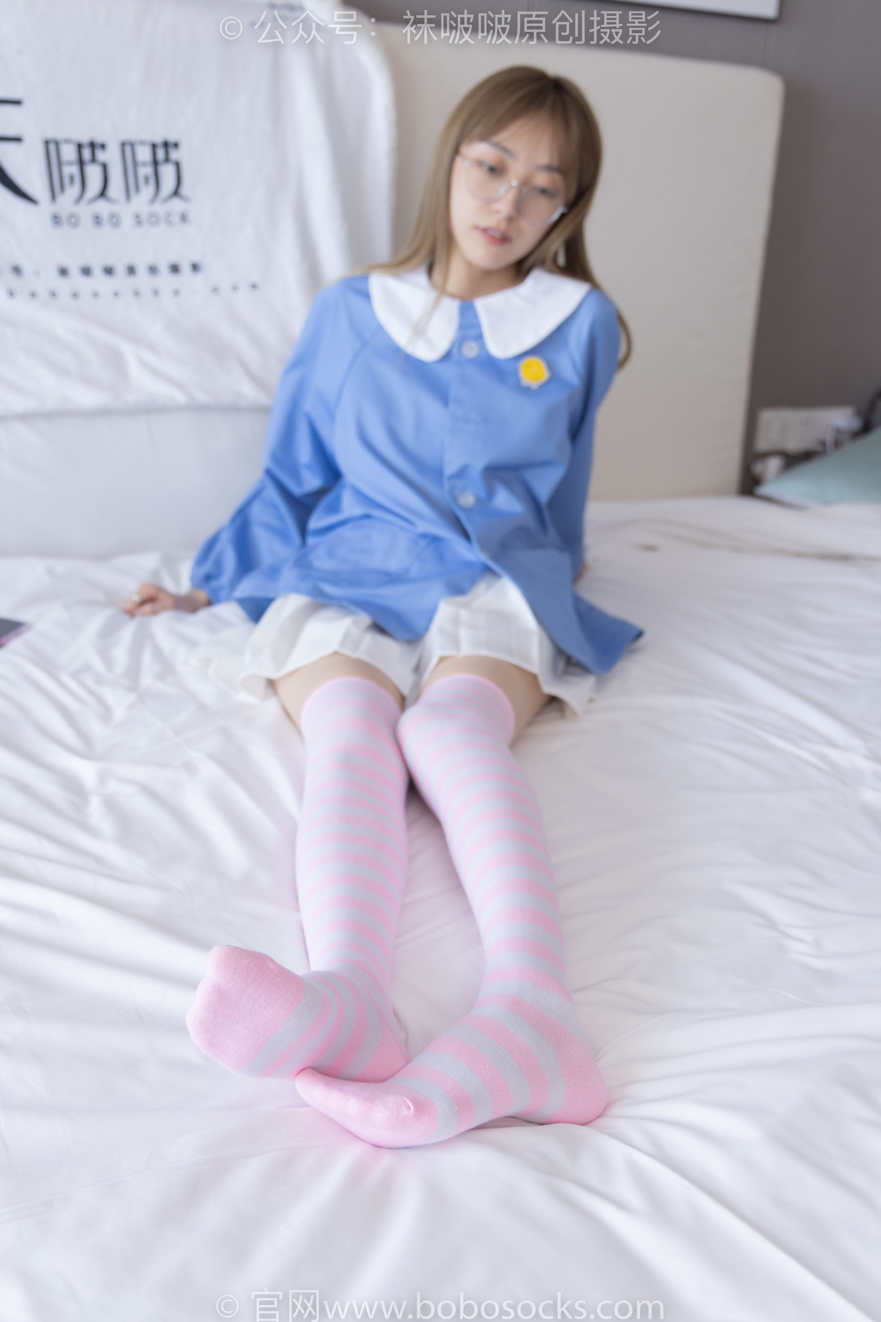 BoBoSocks袜啵啵 No.229 稚予-板鞋、皮鞋、两双大腿袜[155P]-六色网