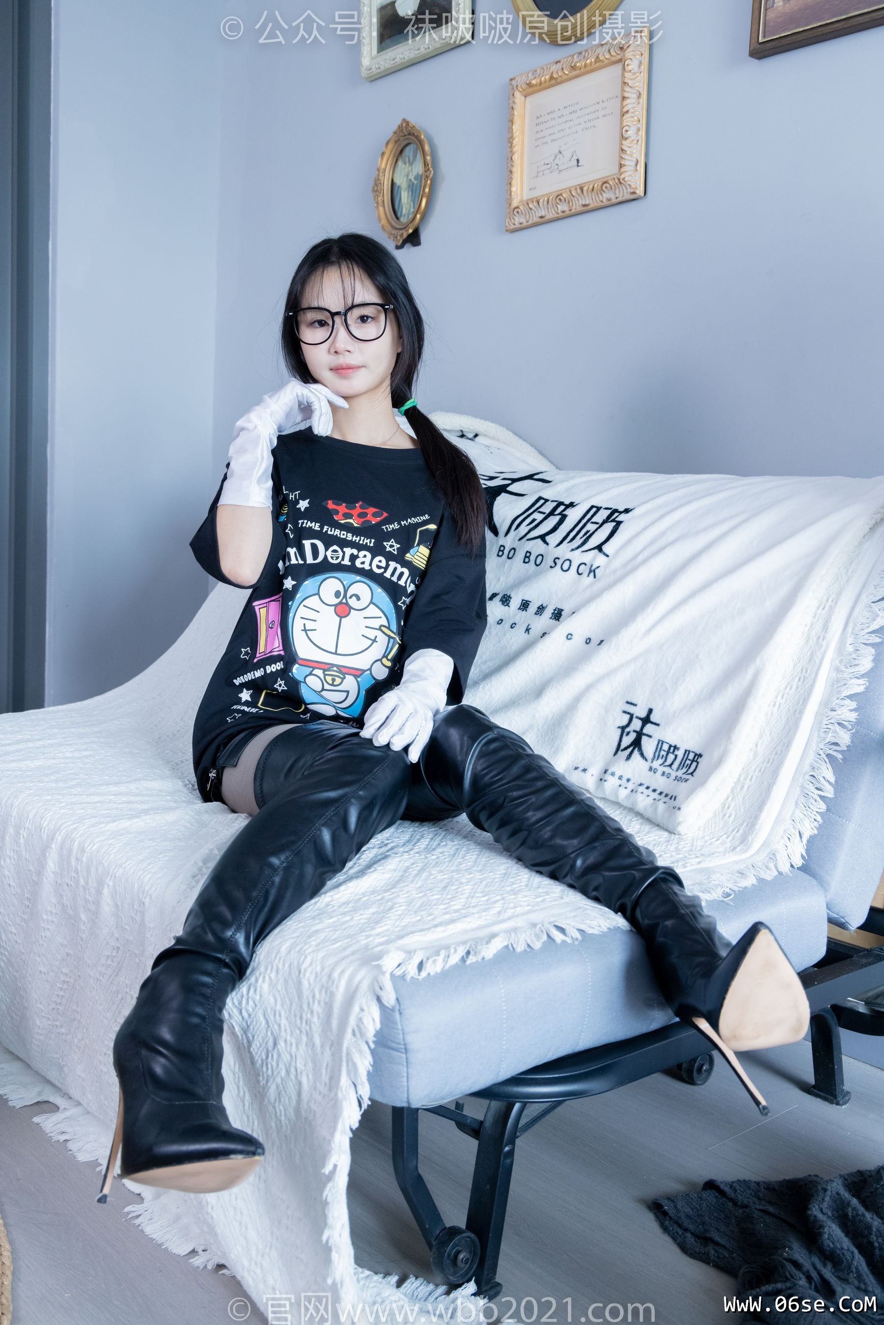 图片[76]-BoBoSocks袜啵啵 No.343 甜甜圈 -高跟长靴、黑丝打底、肉丝[150P]-六色网