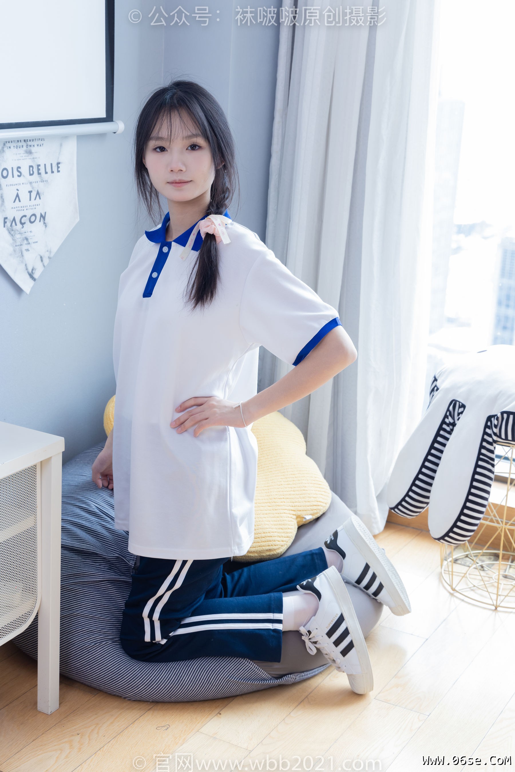 图片[58]-BoBoSocks袜啵啵 No.366 甜甜圈 -三双板鞋、白棉袜、短白丝[150P]-六色网
