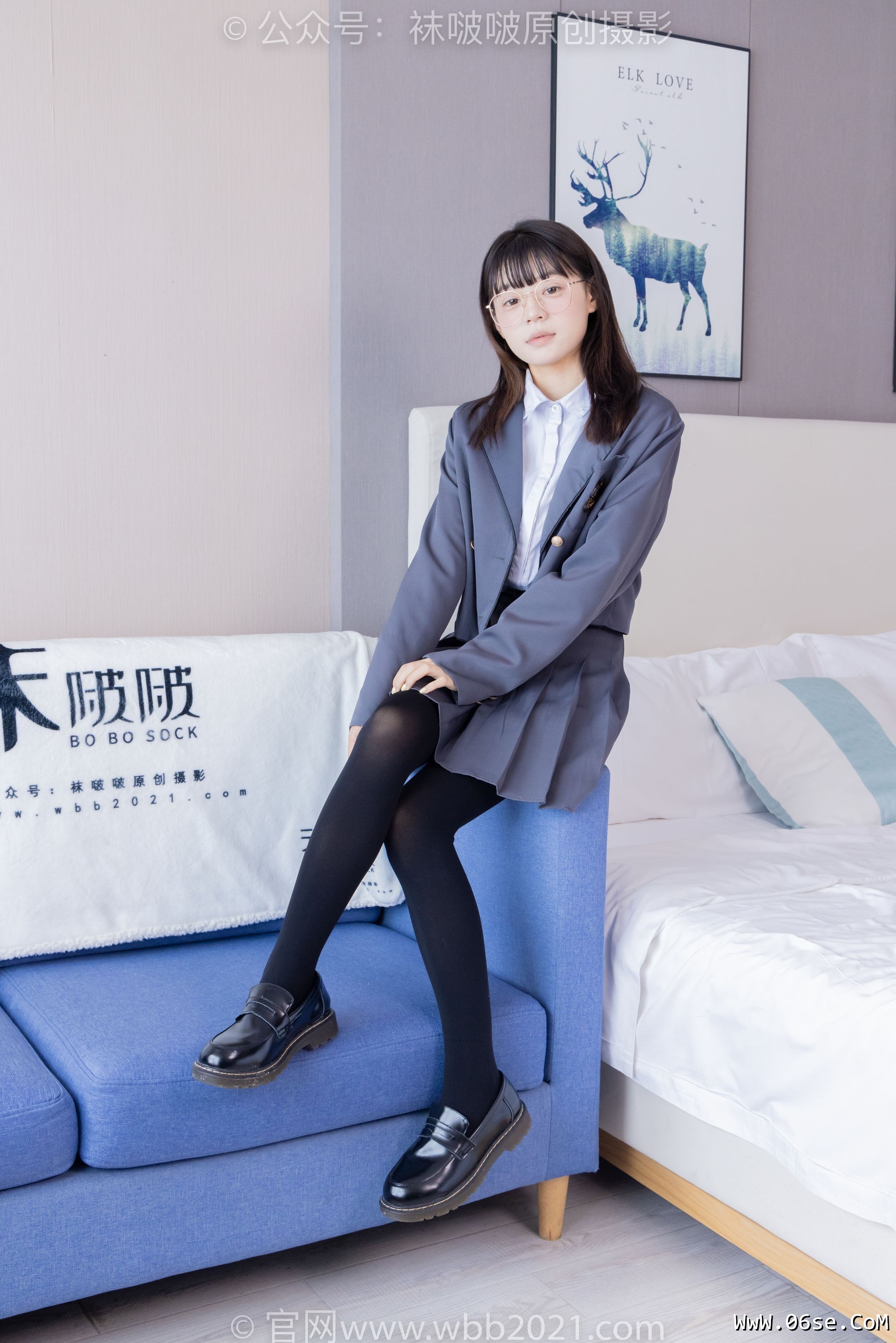 图片[52]-BoBoSocks袜啵啵 No.402 糯米 -皮鞋、厚黑丝、学院jk[140P]-六色网
