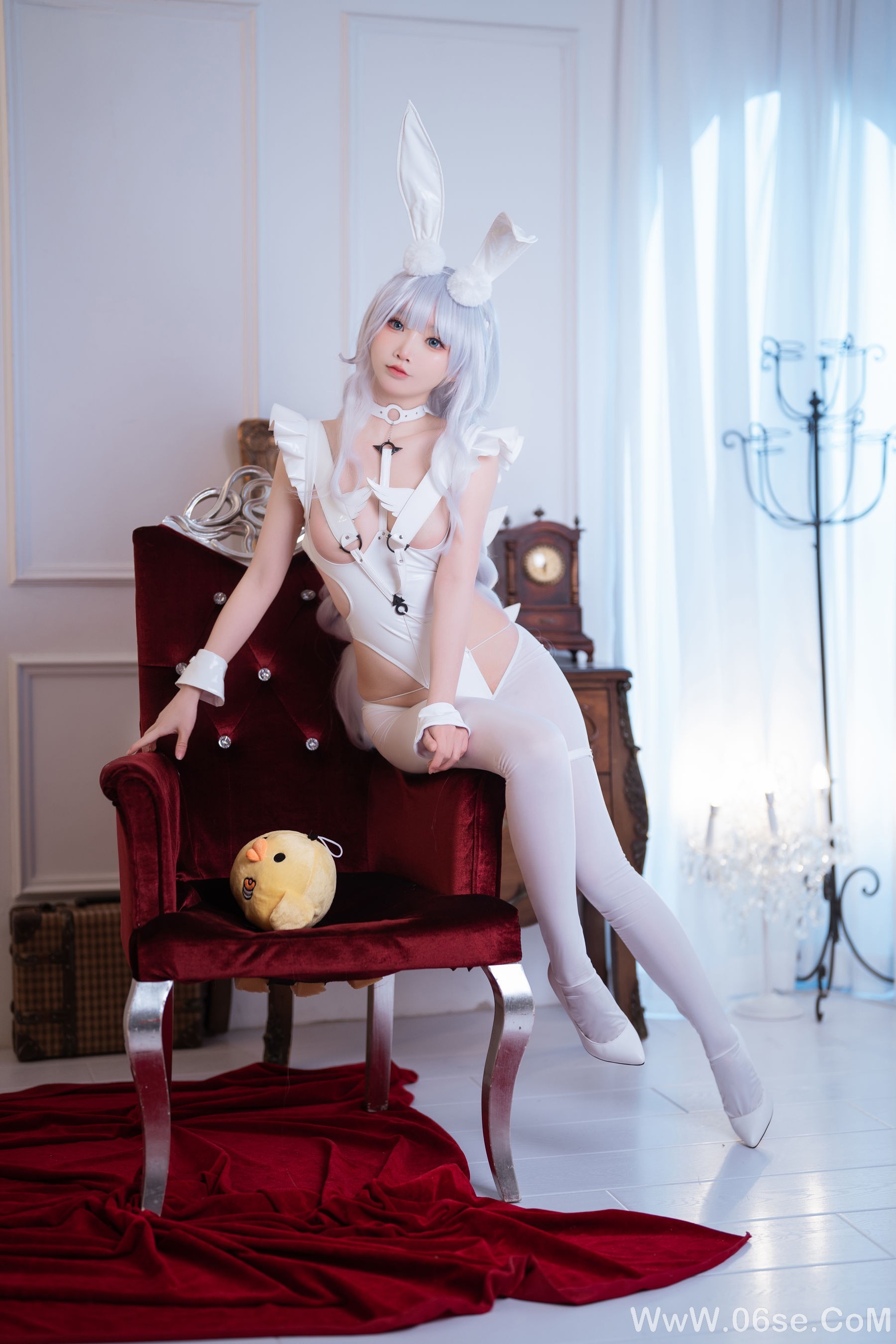 图片[5]-可爱人气Coser 面饼仙儿 – 碧蓝航线 恶毒兔女郎[16P]-六色网