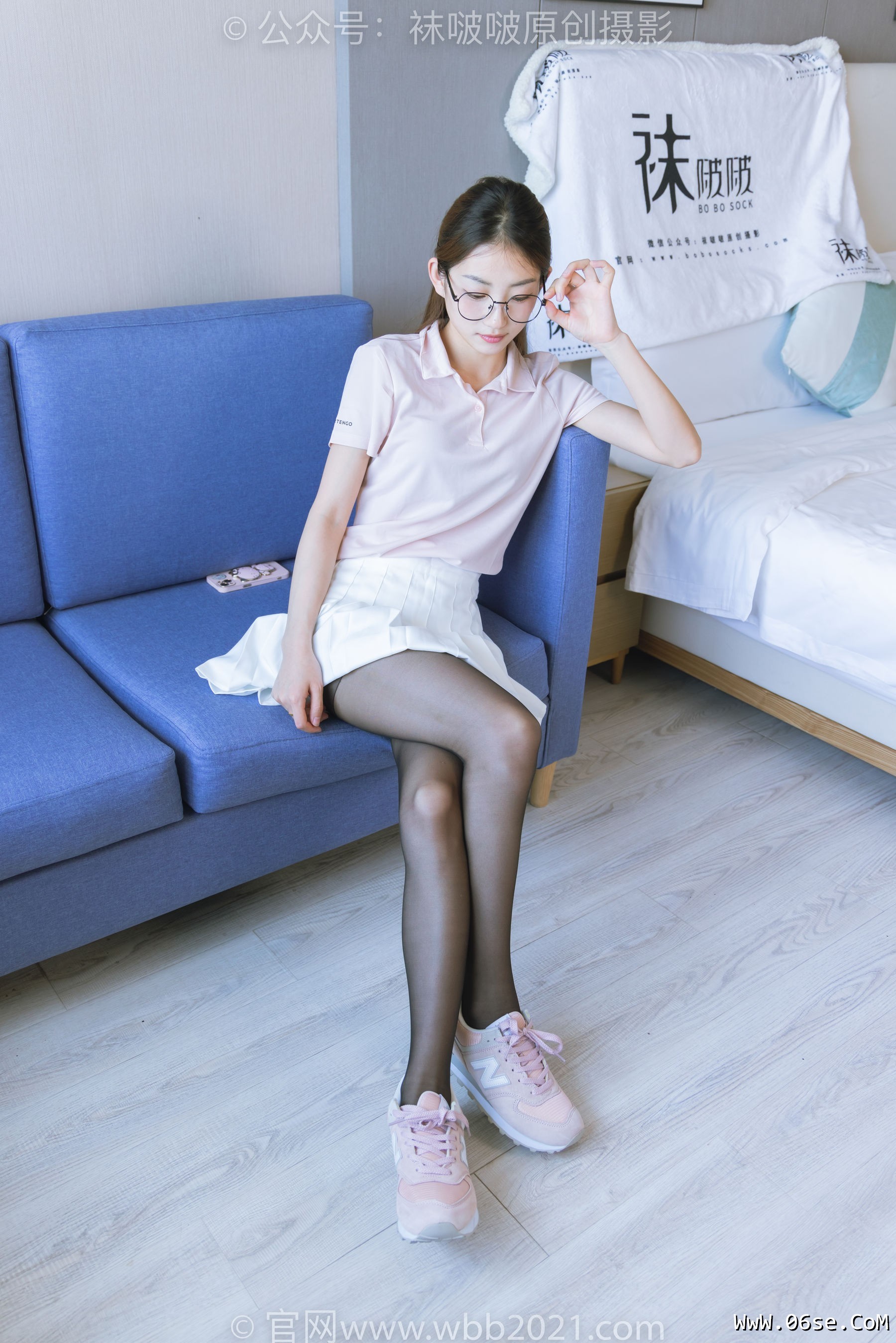 图片[50]-BoBoSocks袜啵啵 No.273 小沫 -运动鞋、粉色棉袜、黑丝[143P]-六色网