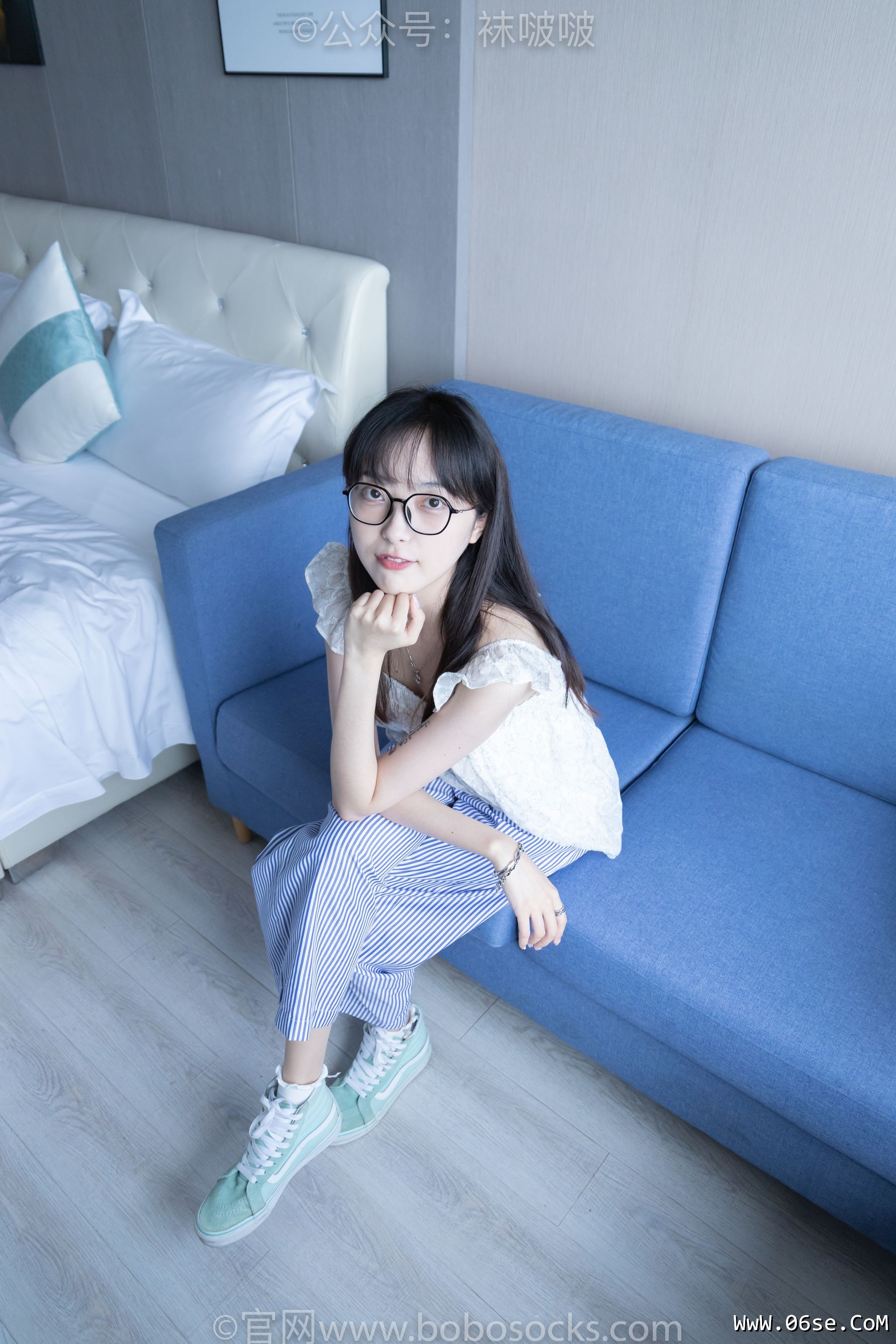 图片[6]-BoBoSocks袜啵啵 No.027 稚予- vans、白色棉袜、肉丝[136P]-六色网