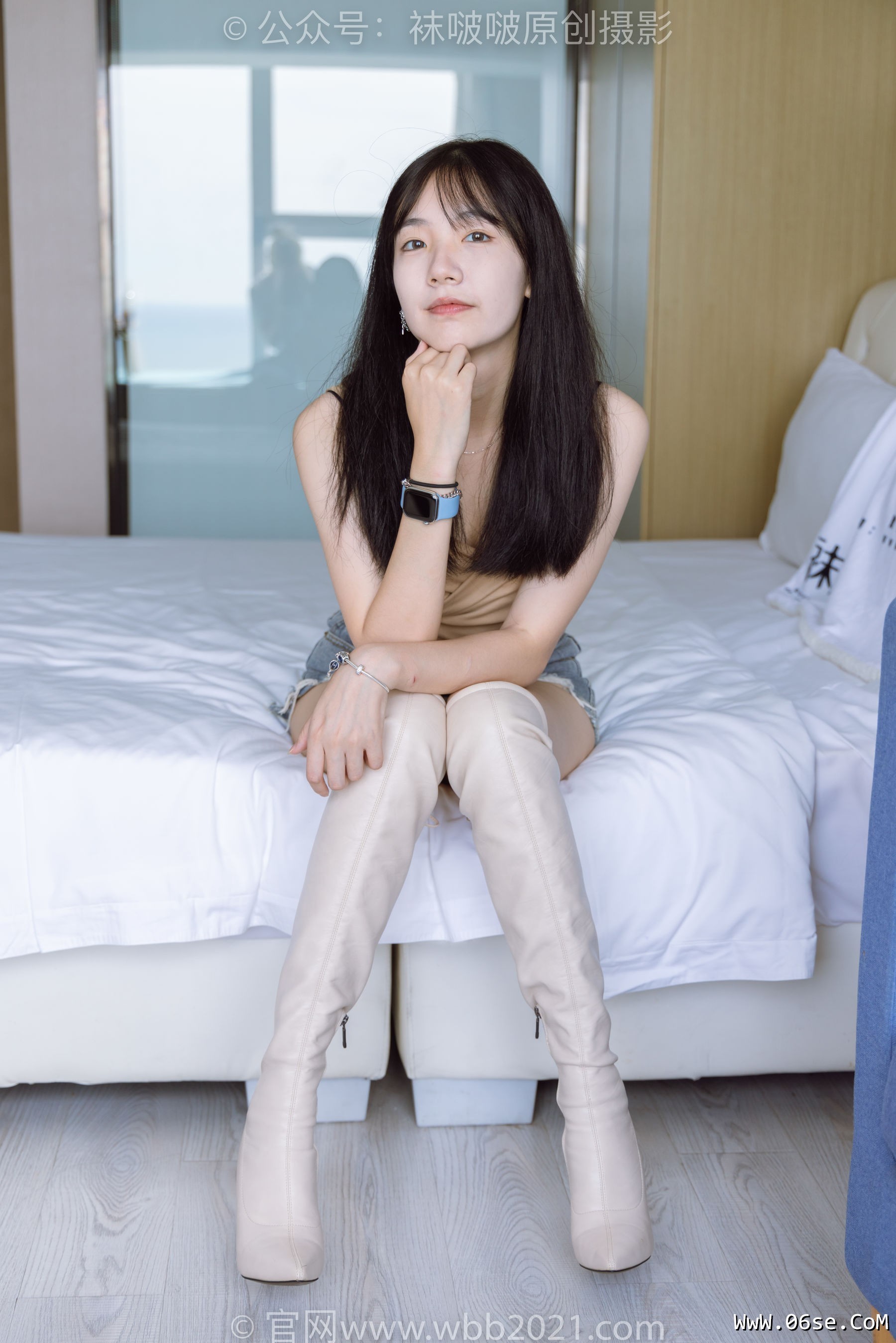 图片[169]-BoBoSocks袜啵啵 No.441 小甜豆 -高跟长靴、白棉袜、裸足[179P]-六色网