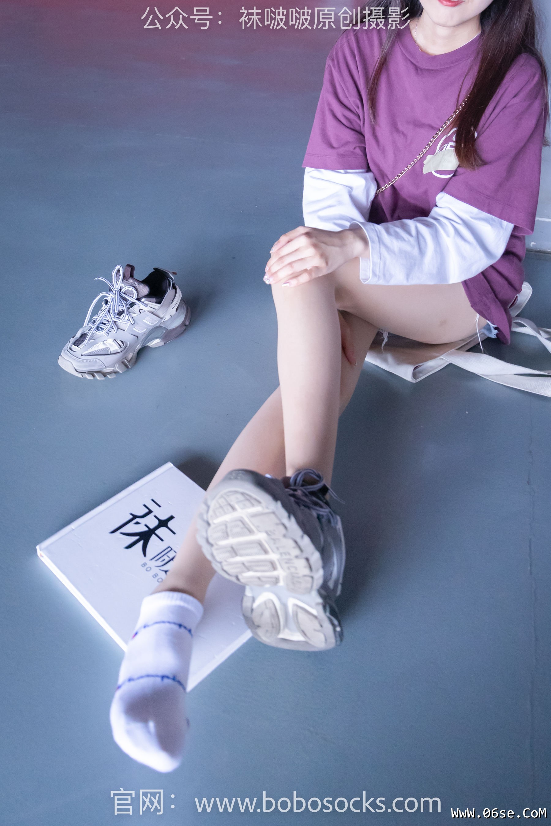 图片[59]-BoBoSocks袜啵啵 积分限定作品010 稚予-巴黎世家运动鞋、白棉袜、肉丝[144P]-六色网