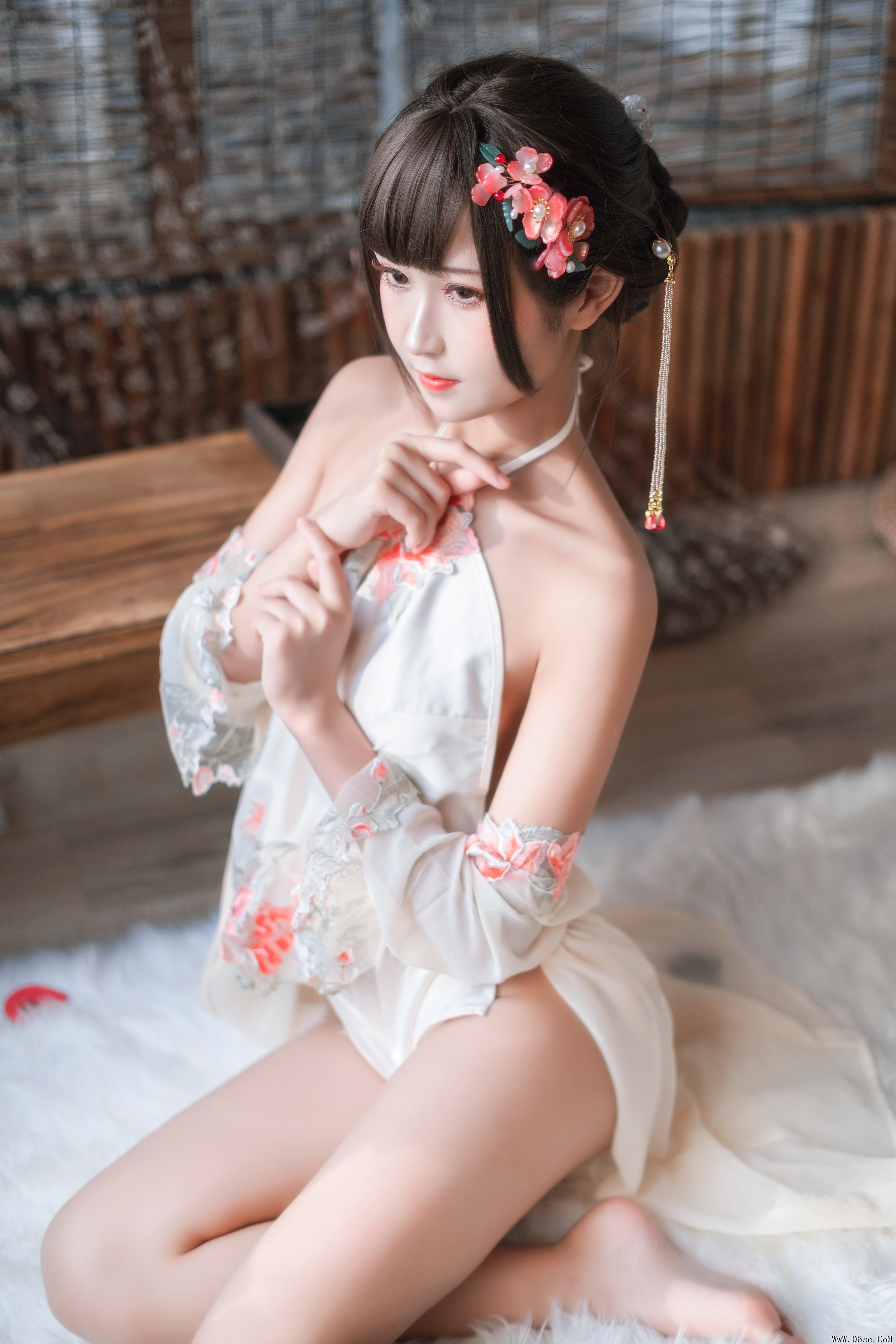 图片[15]-喵糖映画 VOL.230 少女肚兜 花溪纱[20P／149MB]-六色网