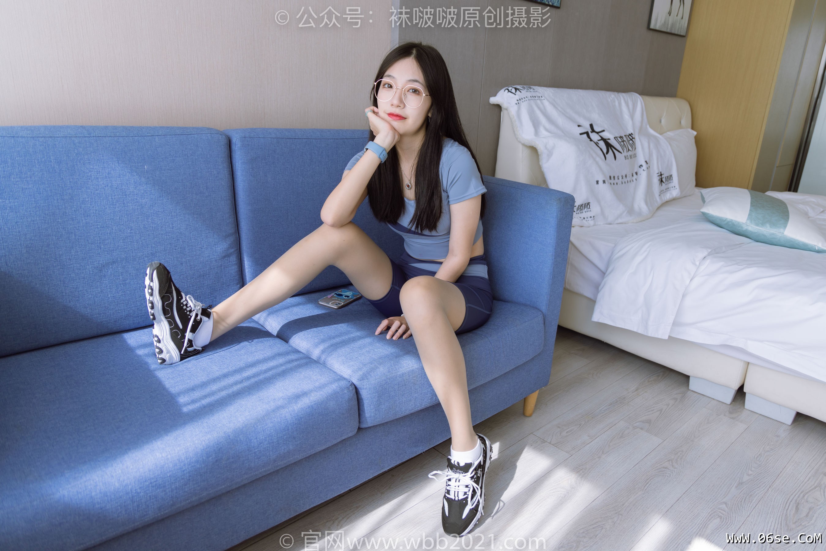 BoBoSocks袜啵啵 No.269 小甜豆 -运动鞋、白棉袜、灰丝、瑜伽裤裤里丝[139P]-六色网