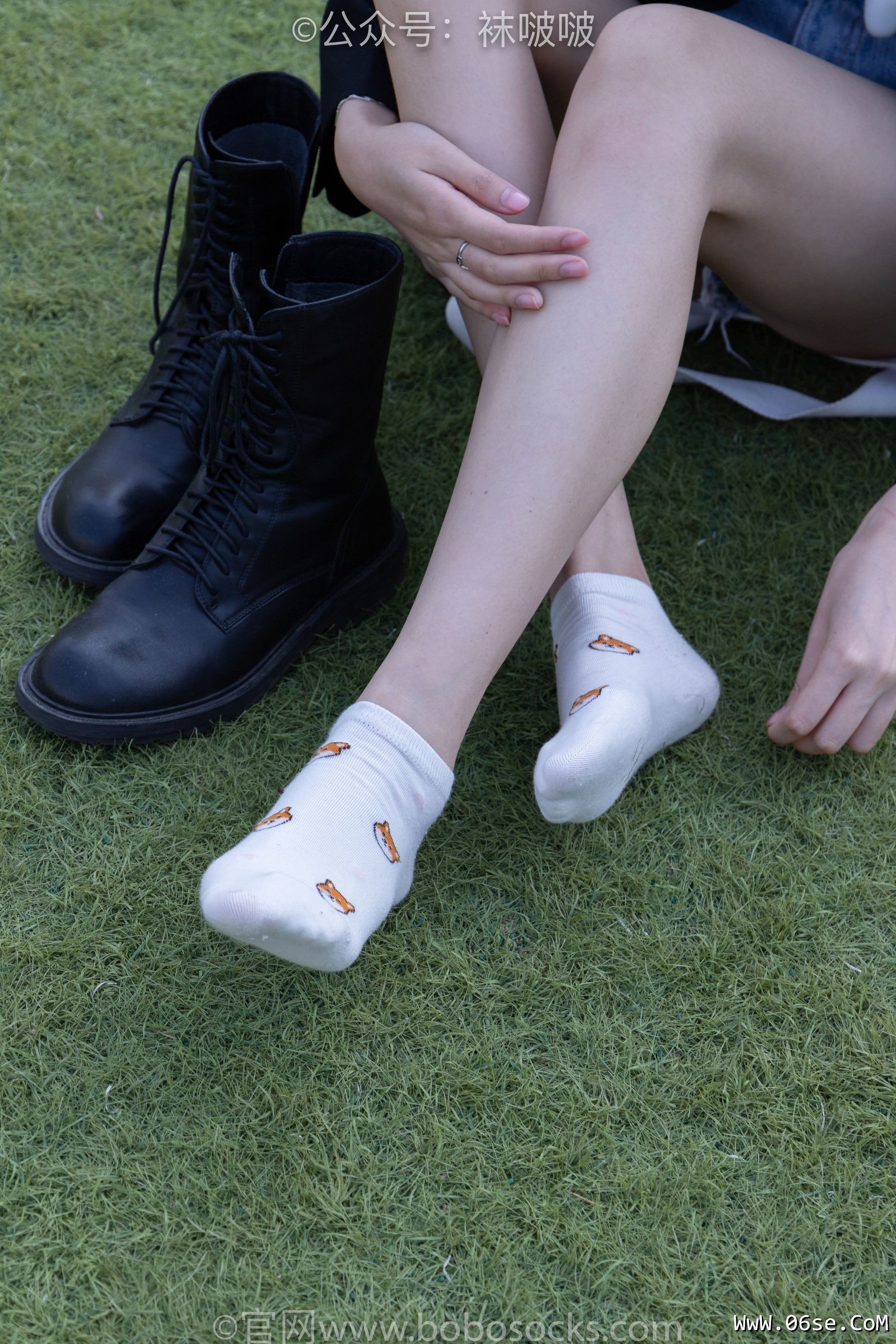 图片[51]-BoBoSocks袜啵啵 No.010 小甜豆-马丁靴、白色短棉袜、裸足[117P]-六色网