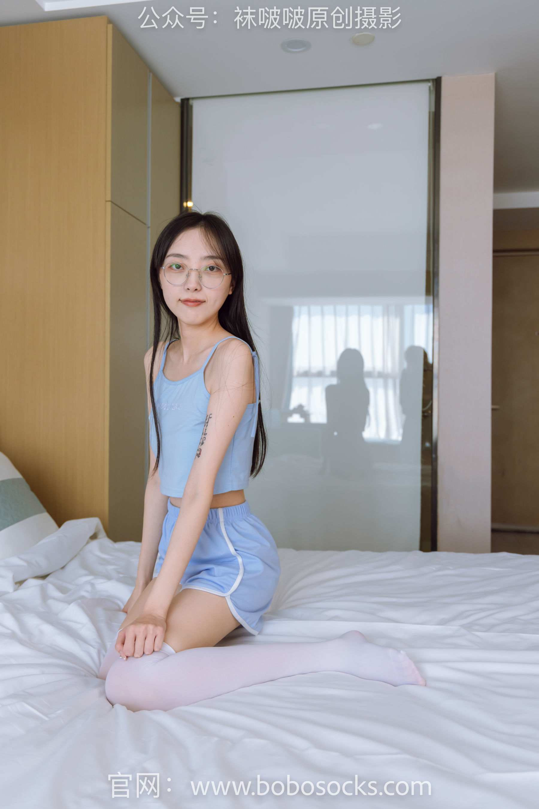 图片[87]-BoBoSocks袜啵啵 No.157 稚予-高跟鞋、白丝大腿袜、裸足[140P]-六色网