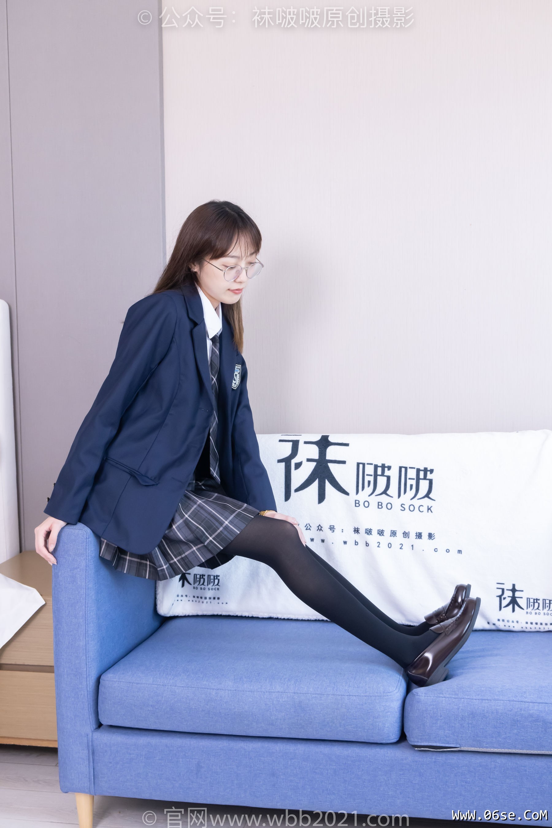 图片[24]-BoBoSocks袜啵啵 No.432 稚予 -皮鞋、厚黑丝、jk制服[184P]-六色网