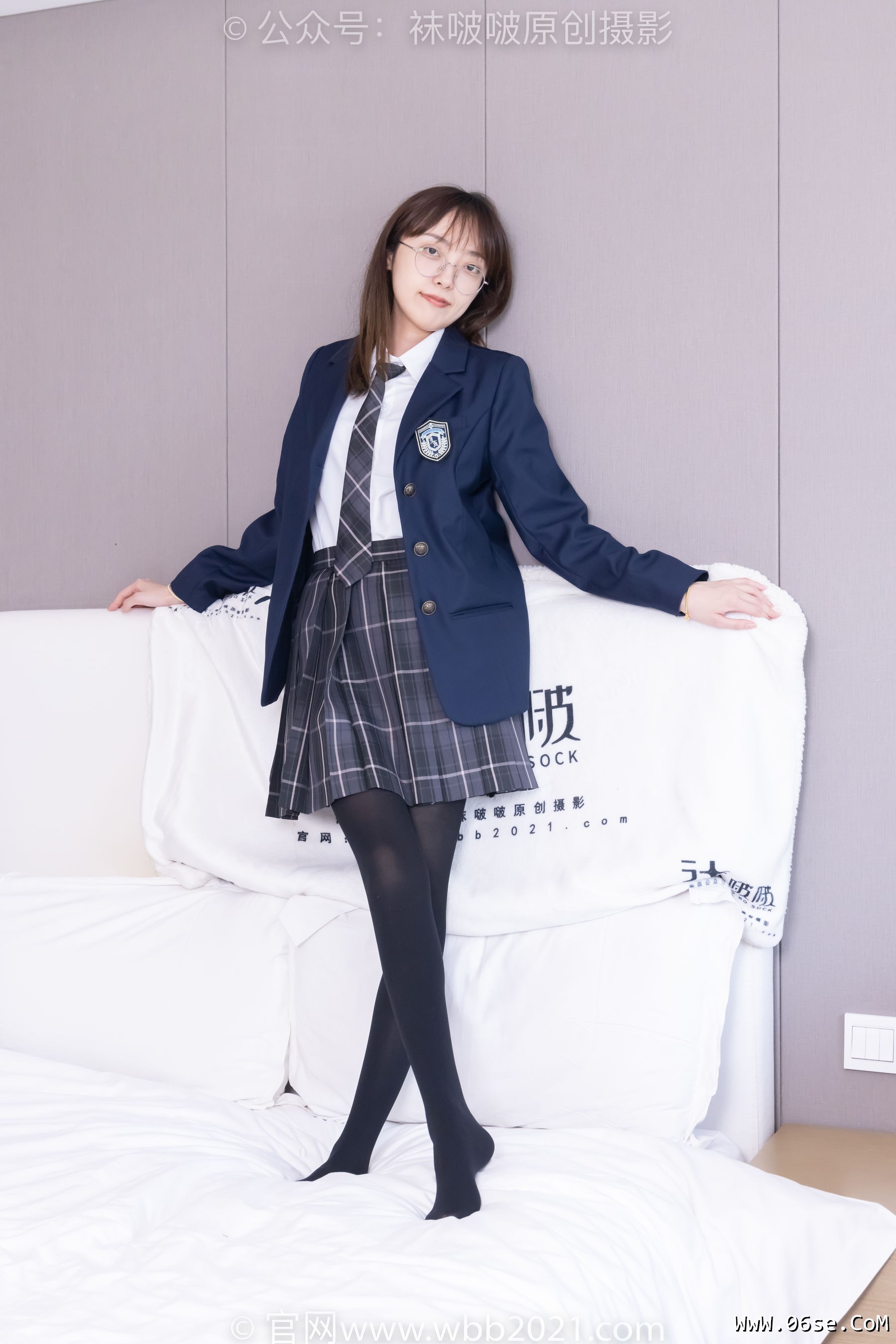 图片[39]-BoBoSocks袜啵啵 No.432 稚予 -皮鞋、厚黑丝、jk制服[184P]-六色网