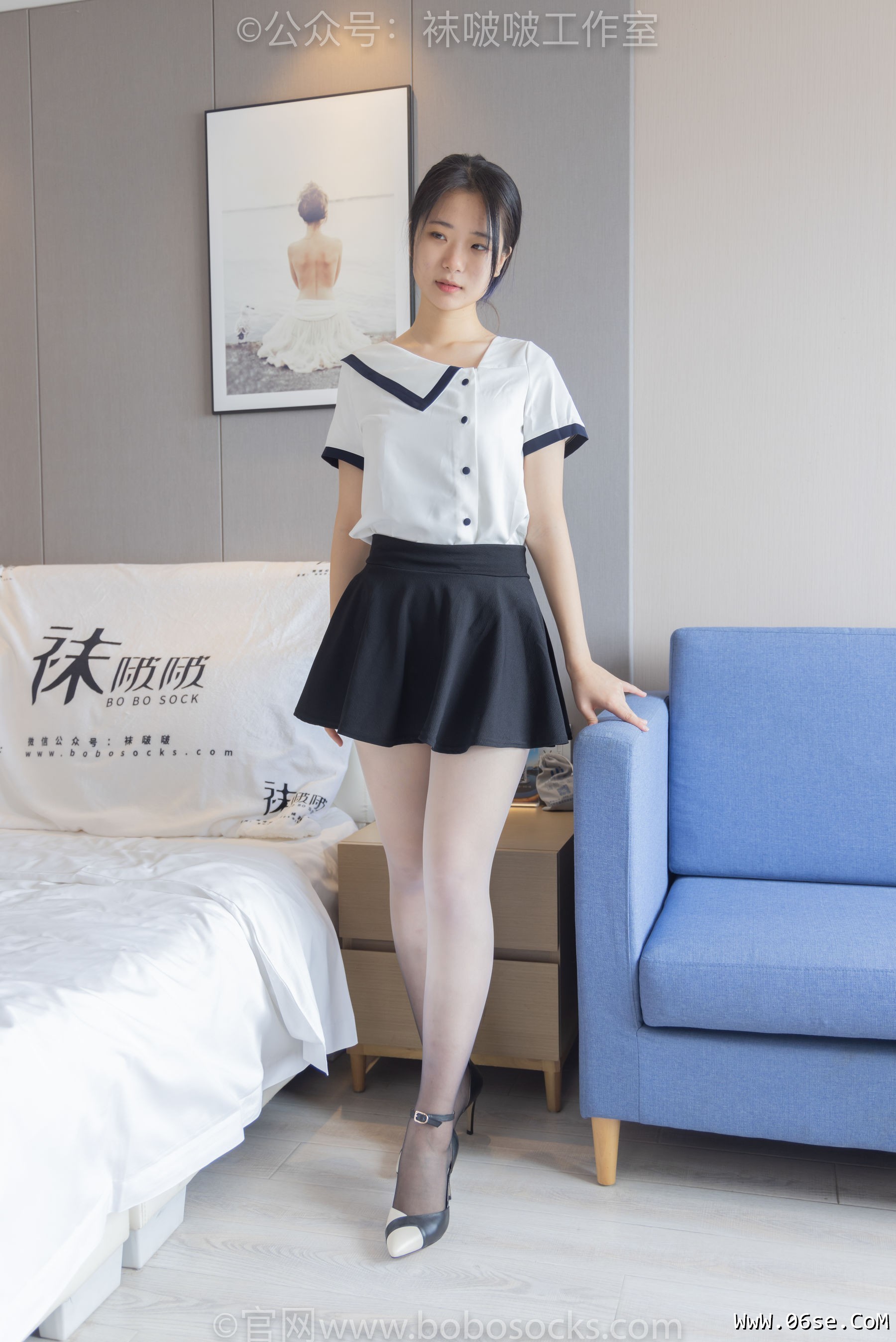 图片[11]-BoBoSocks袜啵啵 No.089 小淳-高跟鞋、黑白渐变丝袜[140P]-六色网