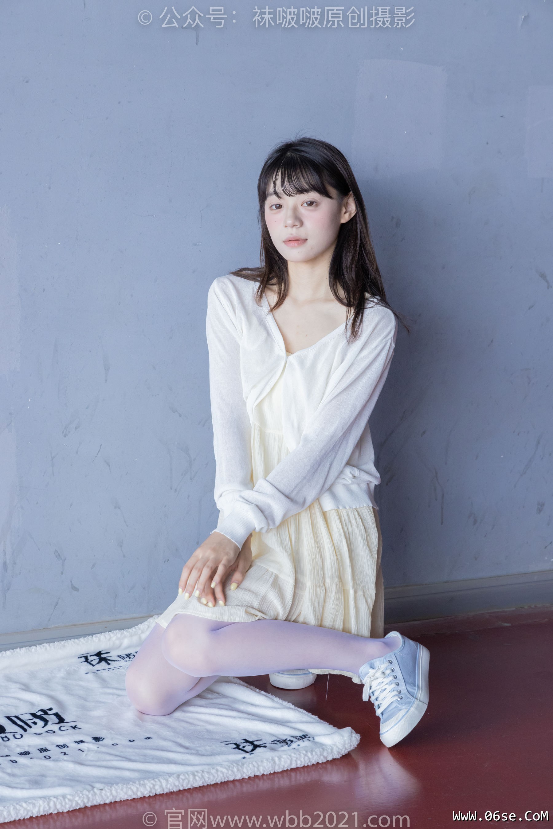 图片[53]-BoBoSocks袜啵啵 No.395 糯米 -板鞋、白丝[145P]-六色网