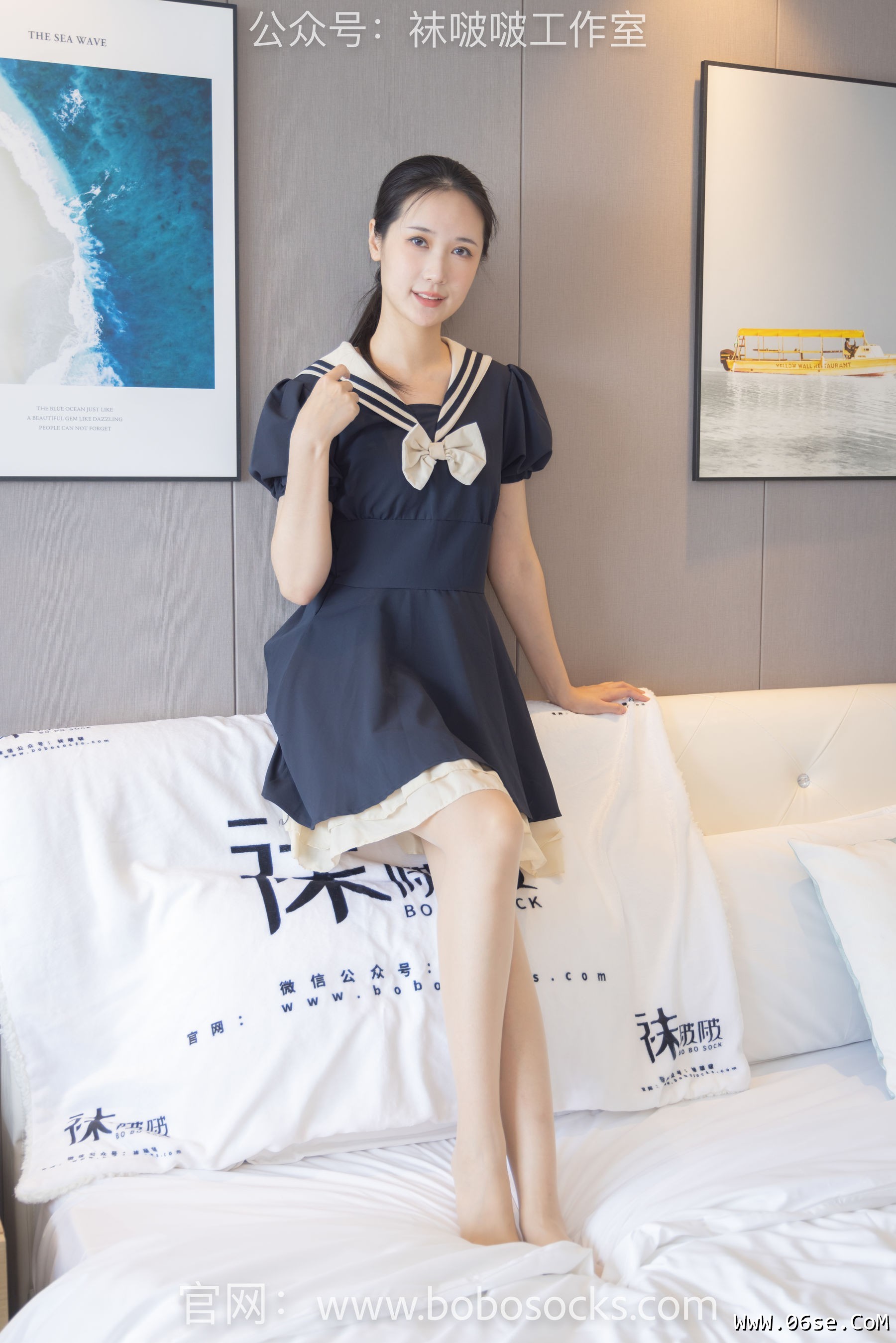 图片[102]-BoBoSocks袜啵啵 No.107 小安-平底鞋、白棉袜、肉丝[140P]-六色网