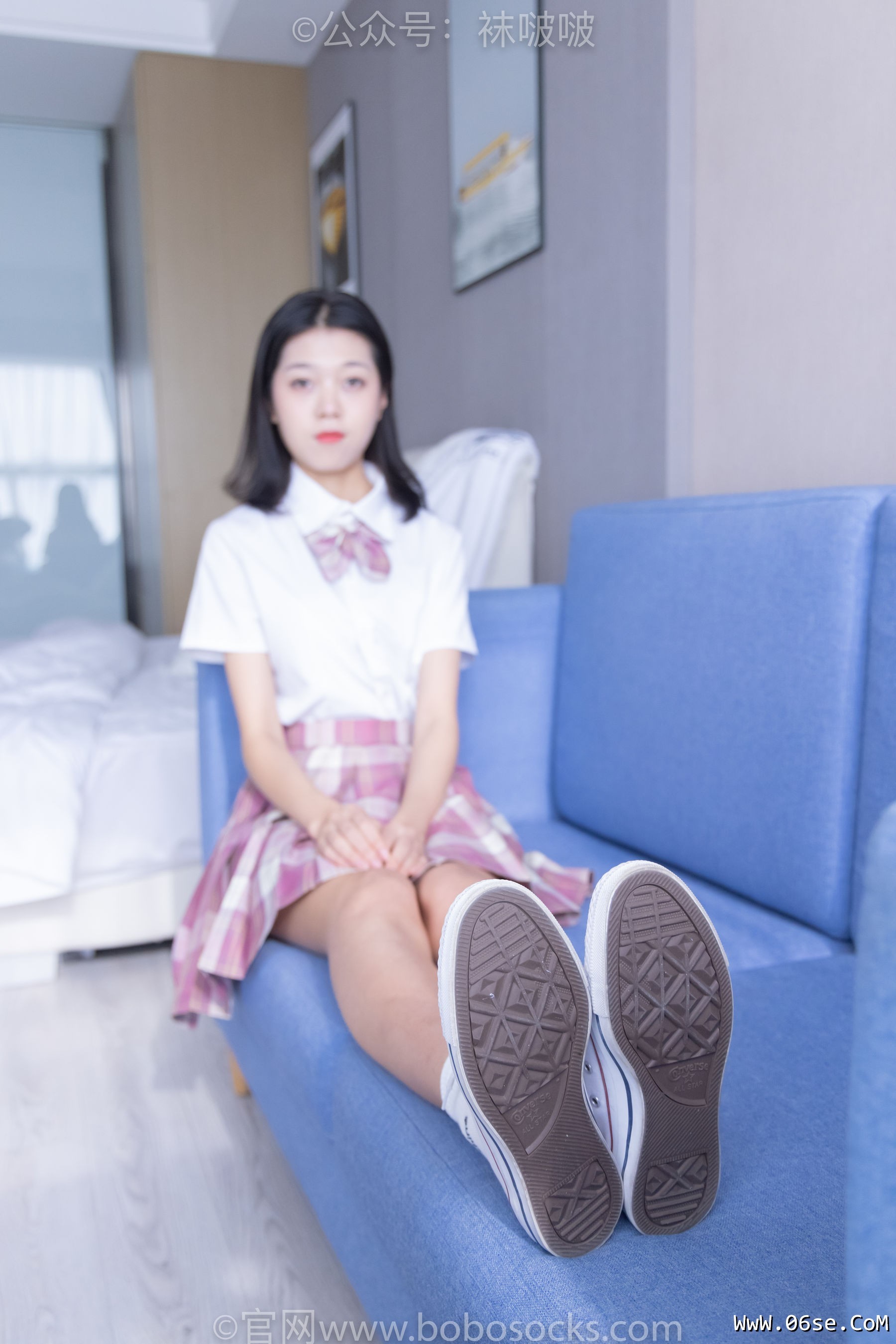 图片[23]-BoBoSocks袜啵啵 No.052 瑶瑶-JK制服、帆布鞋、白棉袜、裸足[133P]-六色网