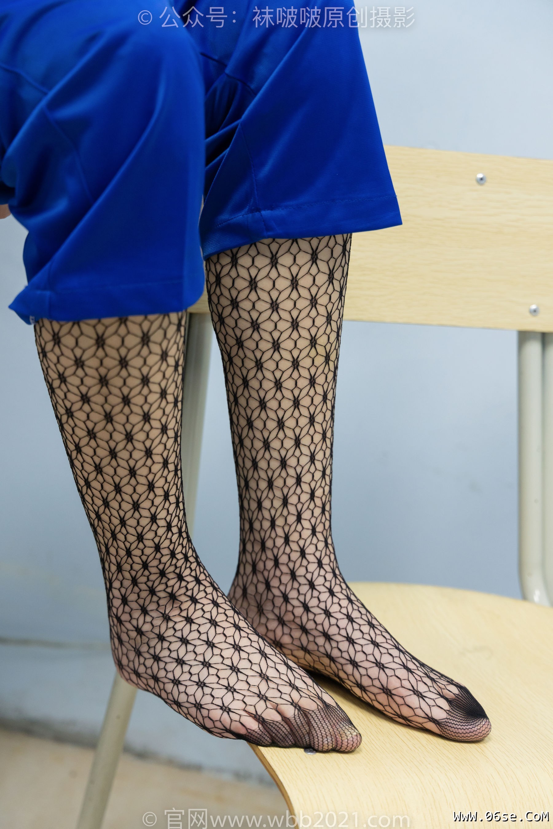 图片[32]-BoBoSocks袜啵啵 No.375 小甜豆 -高跟鞋、黑色蕾丝网袜、校服裤里丝[160P]-六色网