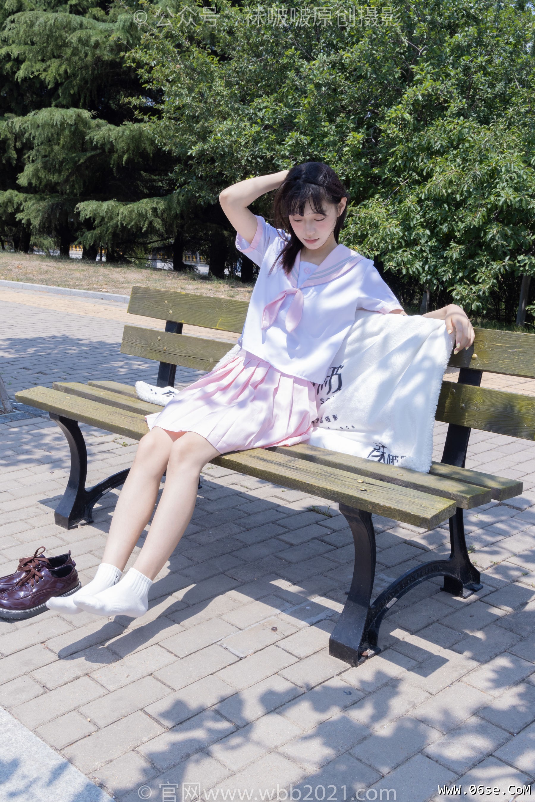 图片[97]-BoBoSocks袜啵啵 No.399 糯米 -皮鞋、白棉袜、jk制服[145P]-六色网