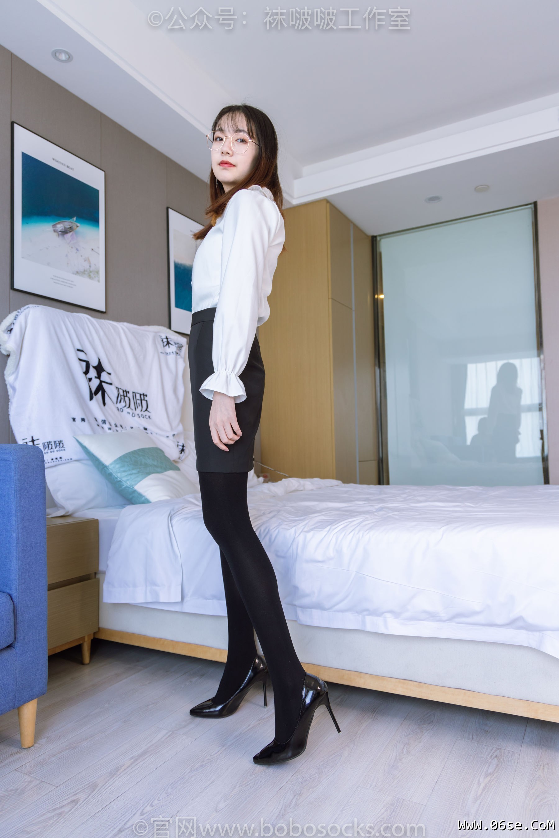 图片[11]-BoBoSocks袜啵啵 No.090 小甜豆-高跟鞋、厚黑丝[140P]-六色网