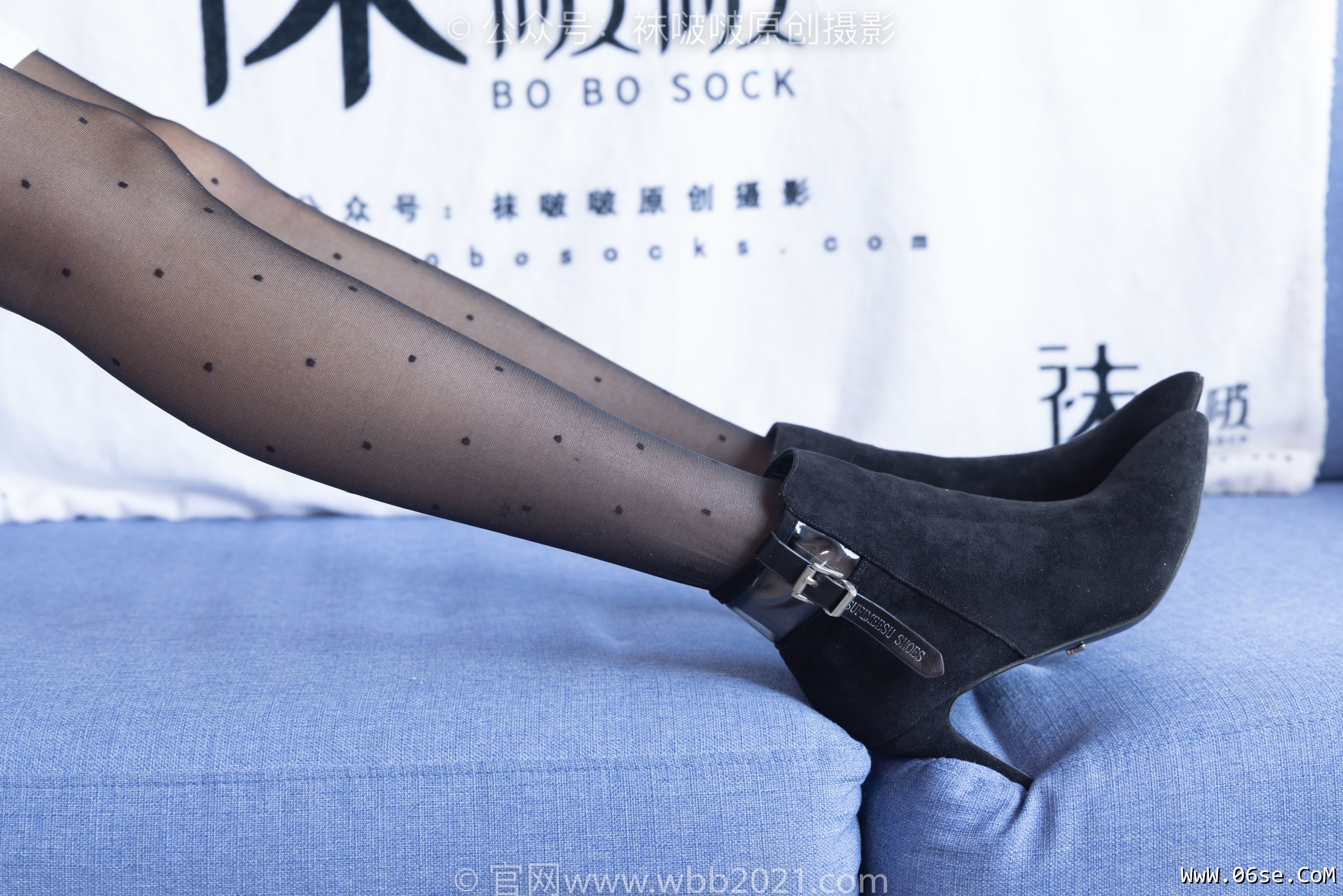 图片[62]-BoBoSocks袜啵啵 No.352 稚予 -短靴、波点黑丝[145P]-六色网