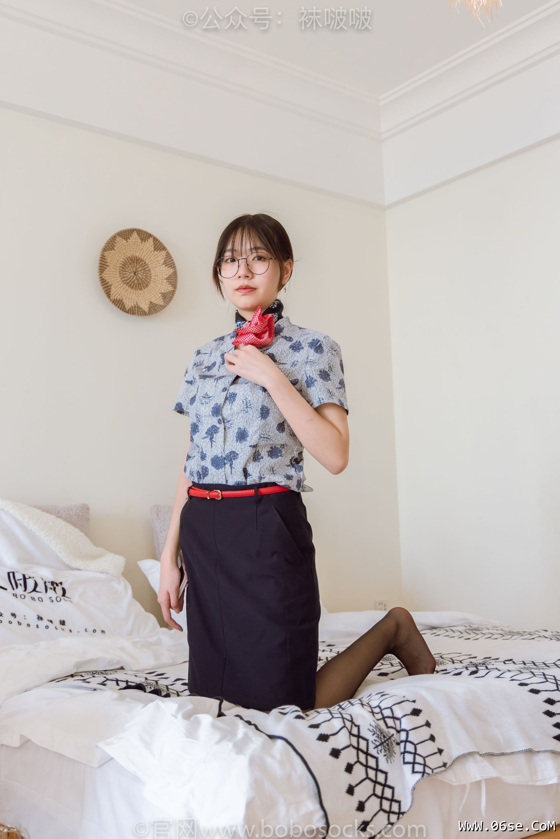 图片[76]-BoBoSocks袜啵啵 No.087 小甜豆-空姐制服、高跟鞋、黑丝[130P]-六色网