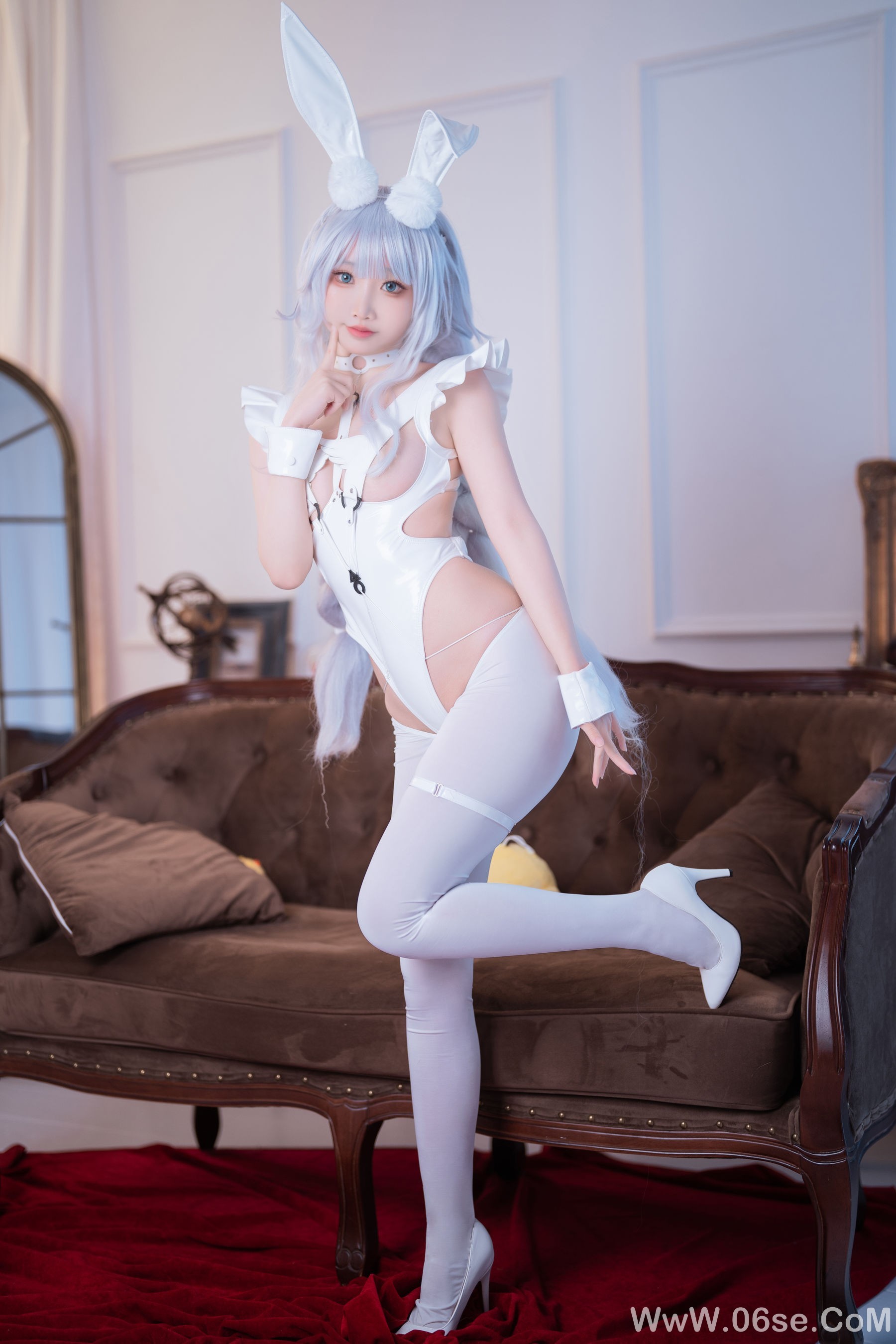 图片[8]-可爱人气Coser 面饼仙儿 – 碧蓝航线 恶毒兔女郎[16P]-六色网