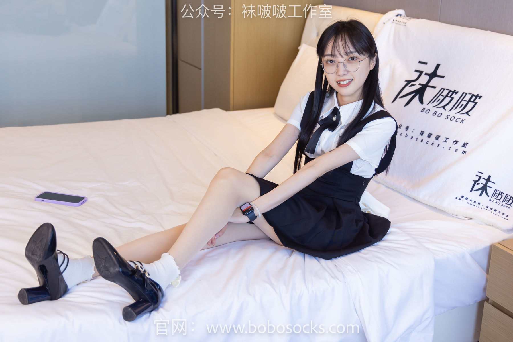 图片[80]-BoBoSocks袜啵啵 No.121 稚予-高跟鞋、白棉袜、肉丝[140P]-六色网