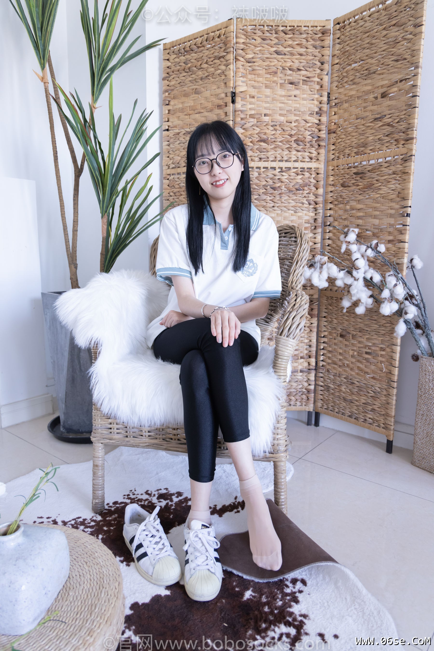 图片[42]-BoBoSocks袜啵啵 No.044 稚予-贝壳头、匡威帆布鞋、短肉丝[154P]-六色网