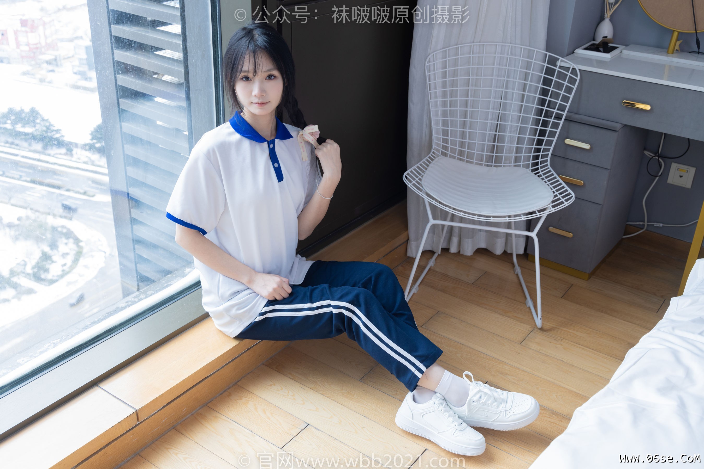 图片[44]-BoBoSocks袜啵啵 No.366 甜甜圈 -三双板鞋、白棉袜、短白丝[150P]-六色网