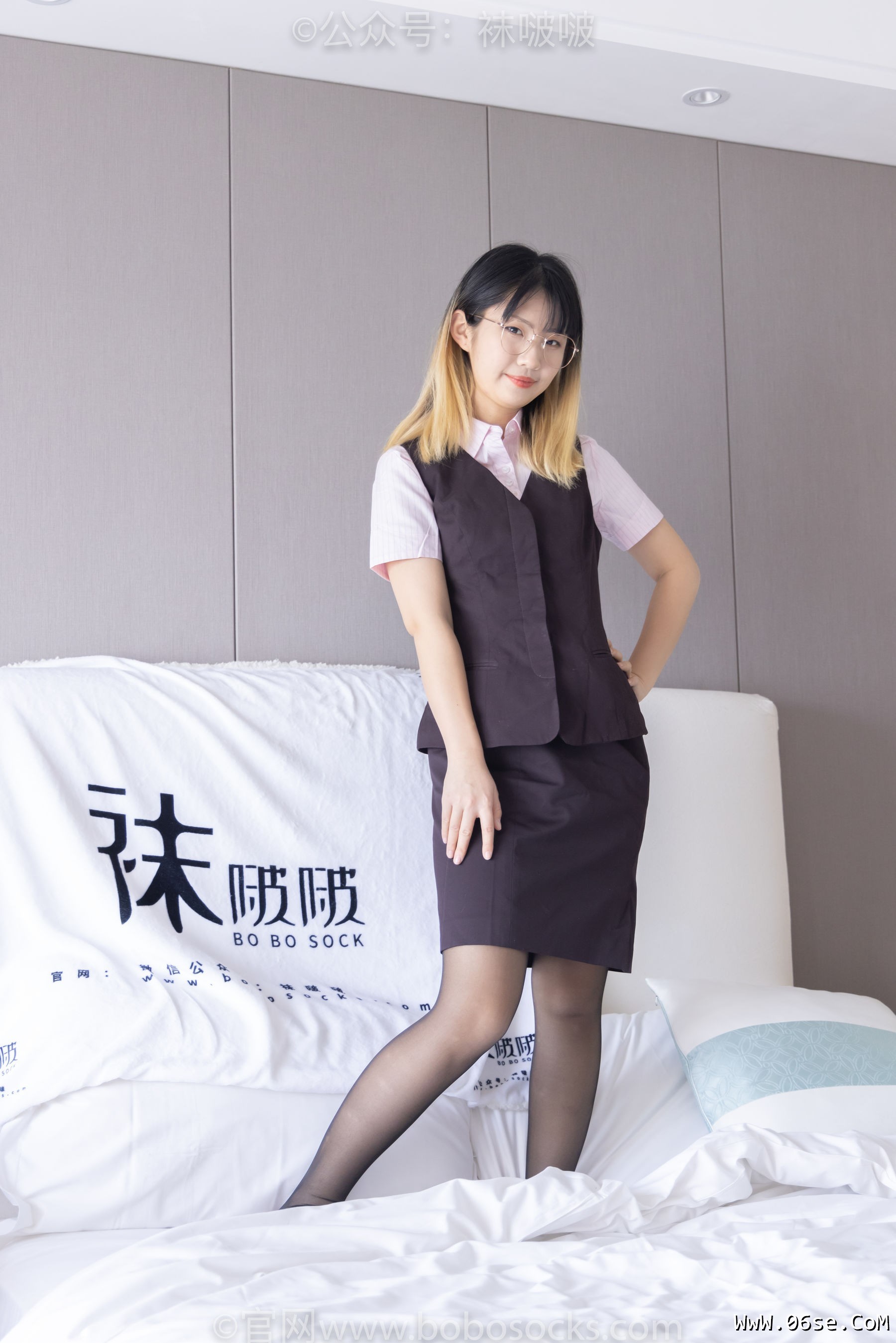 图片[120]-BoBoSocks袜啵啵 No.065 砂糖-招行制服、高跟鞋、黑丝[140P]-六色网