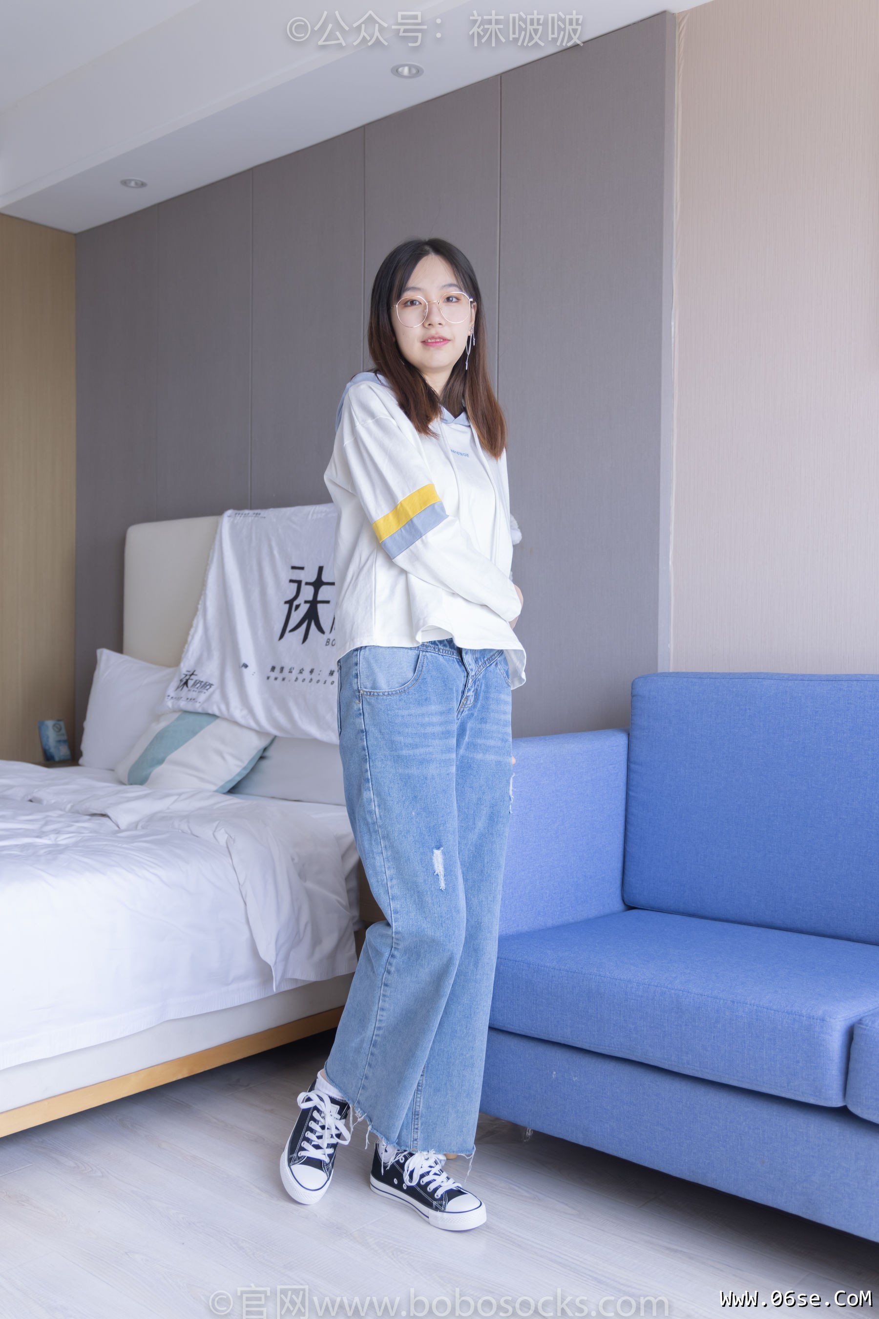 图片[11]-BoBoSocks袜啵啵 No.080 小甜豆-帆布鞋、白棉袜、肉丝[140P]-六色网