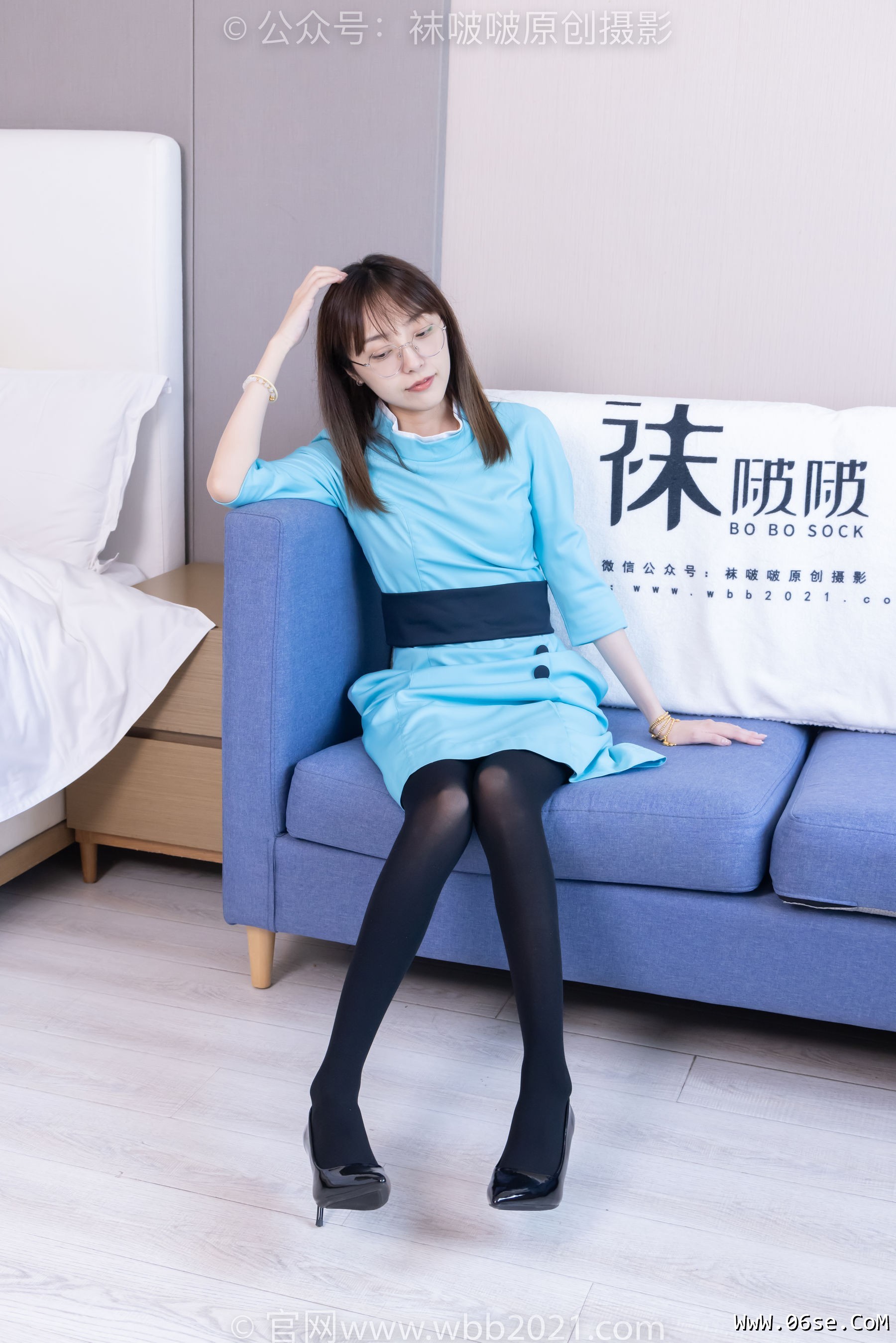 图片[147]-BoBoSocks袜啵啵 No.440 稚予 -高跟鞋、厚黑丝、空姐制服[200P]-六色网