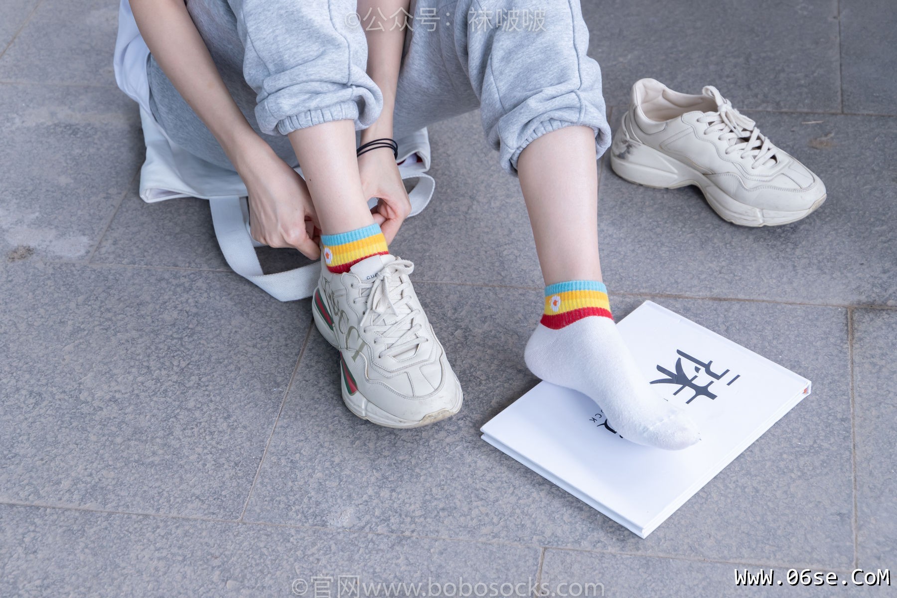 图片[128]-BoBoSocks袜啵啵 No.012 泡芙-运动鞋、白棉袜、裸足[132P]-六色网