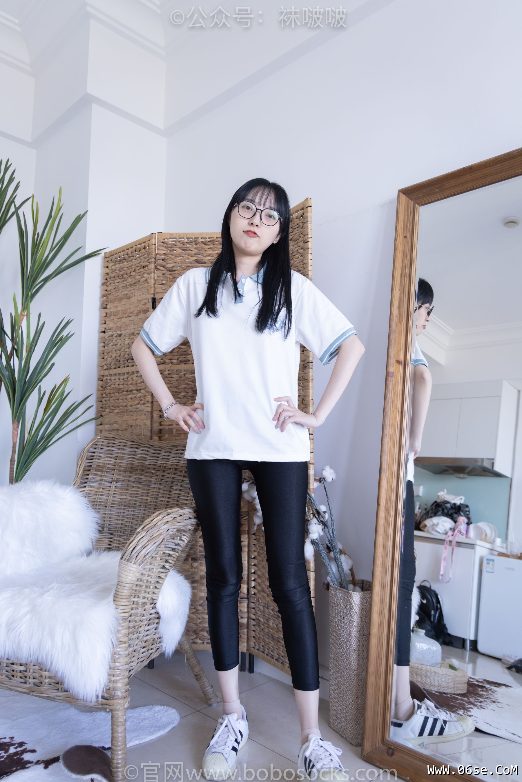 图片[22]-BoBoSocks袜啵啵 No.044 稚予-贝壳头、匡威帆布鞋、短肉丝[154P]-六色网