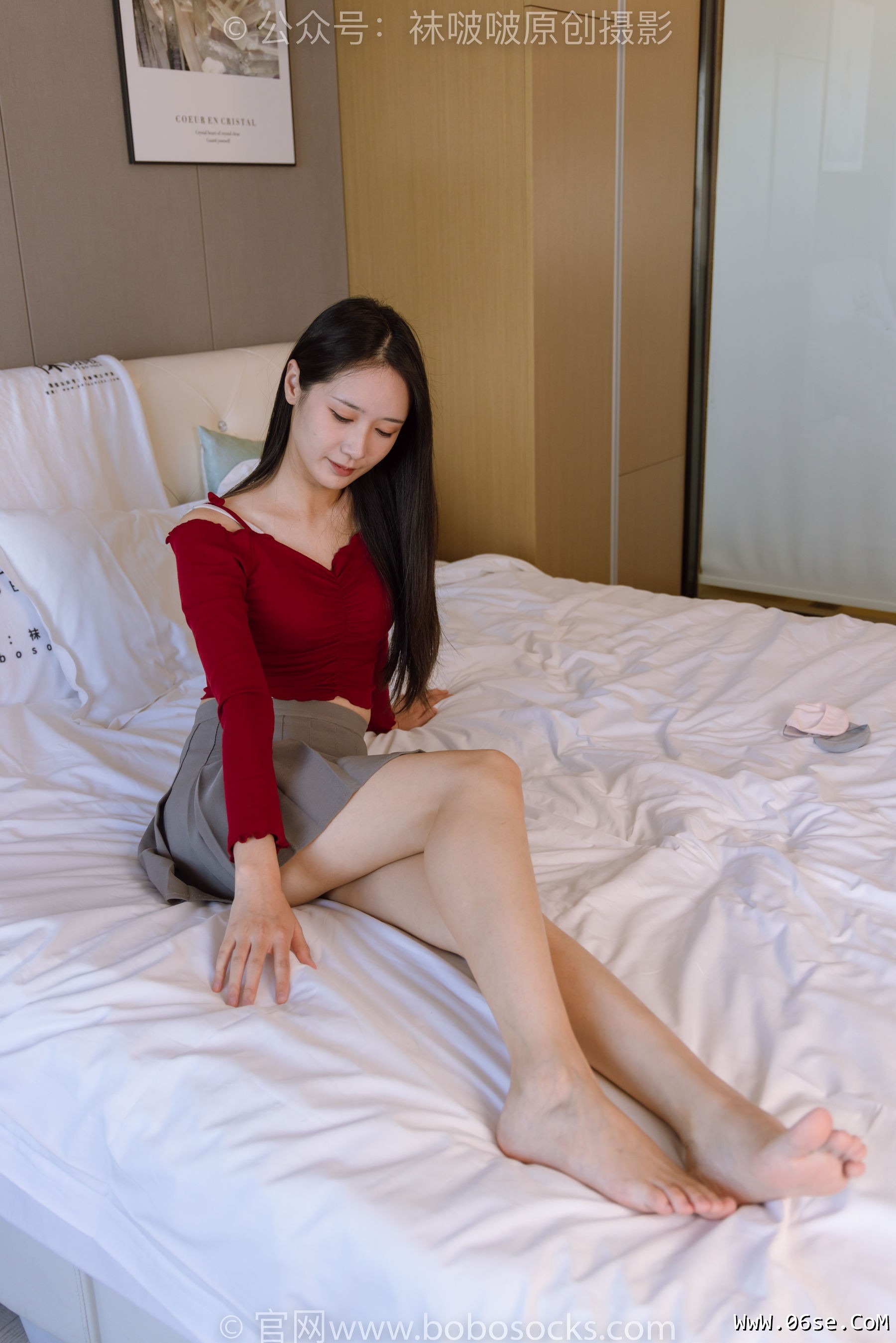 图片[136]-BoBoSocks袜啵啵 No.190 小安-两双高跟鞋、两双船袜、裸足[160P]-六色网