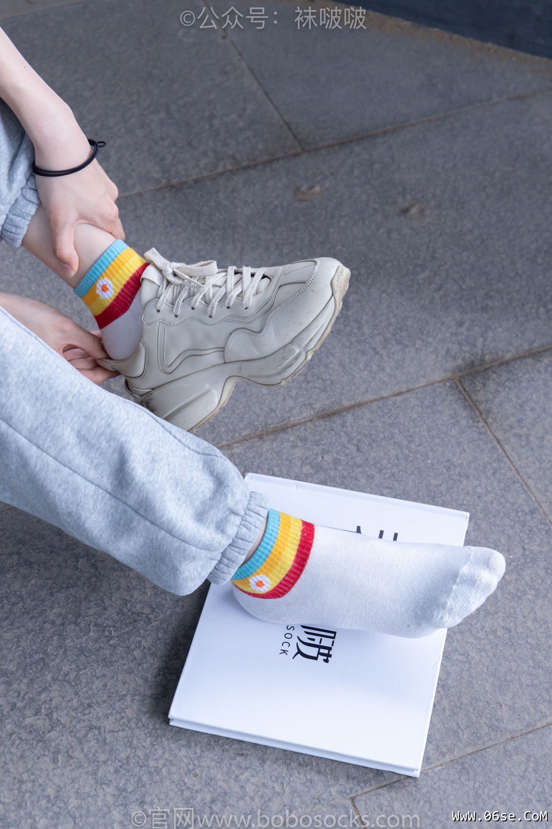 图片[63]-BoBoSocks袜啵啵 No.012 泡芙-运动鞋、白棉袜、裸足[132P]-六色网