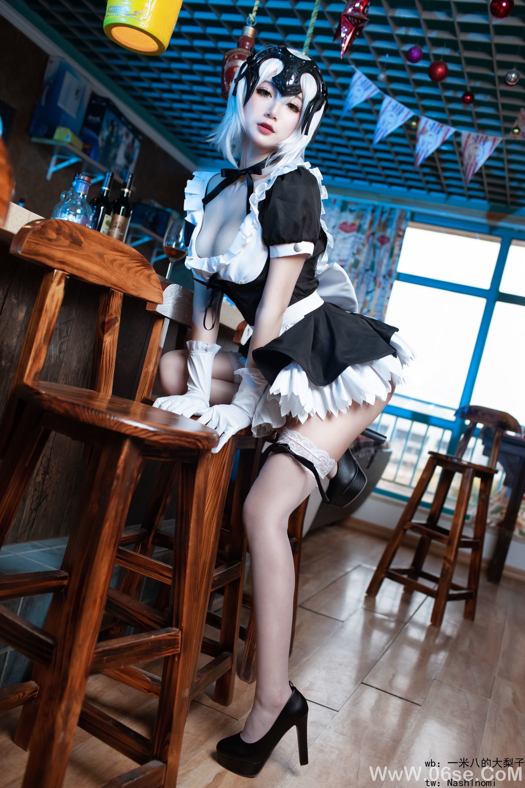 图片[2]-一米八的大梨子 黑贞GK手办女仆[29P]-六色网
