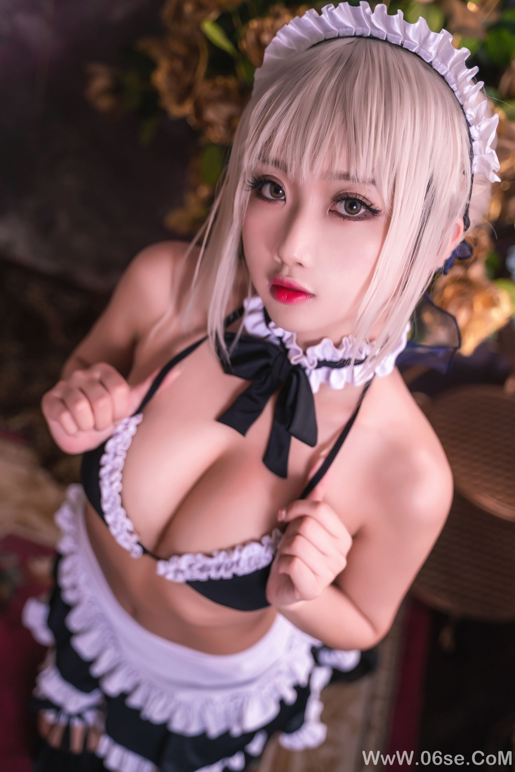 图片[19]-白嫩美少女 鬼畜瑶 – 黑呆女仆 (不知火舞)[26P]-六色网
