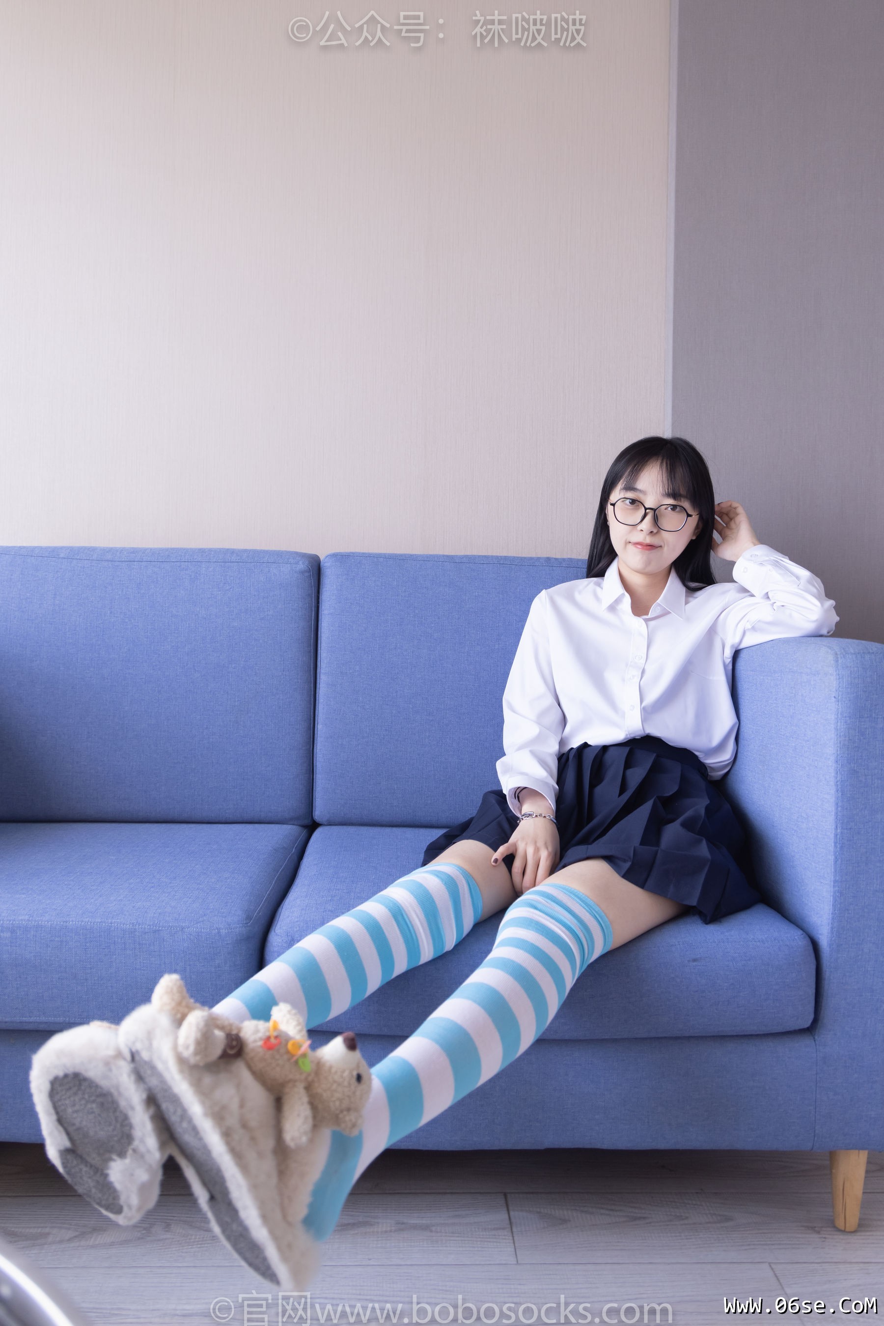图片[99]-BoBoSocks袜啵啵 No.070 稚予-皮鞋、拖鞋、过膝袜、白棉袜[148P]-六色网