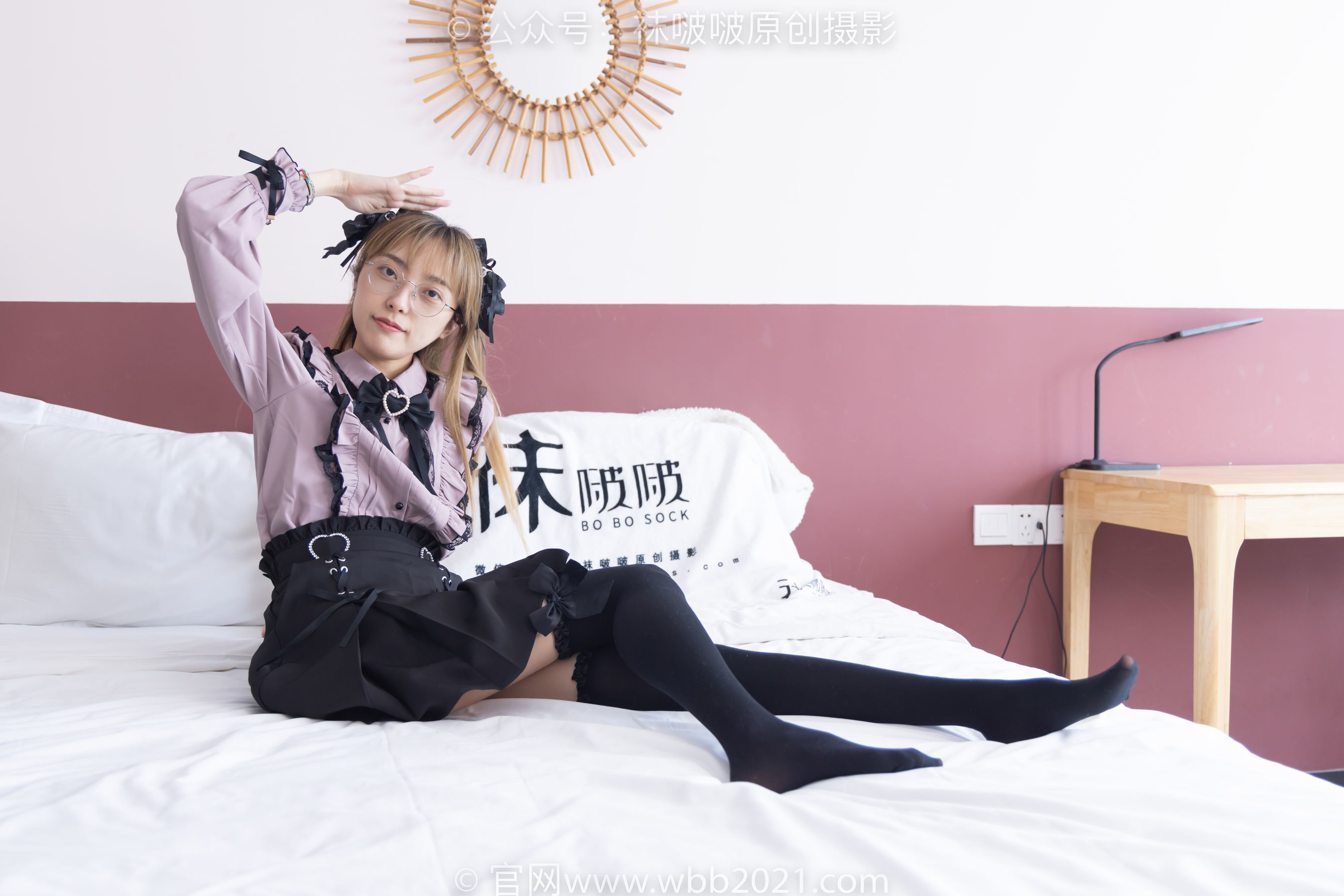 图片[148]-BoBoSocks袜啵啵 No.247 稚予 -皮鞋、黑丝大腿袜、地雷系女友[159P]-六色网