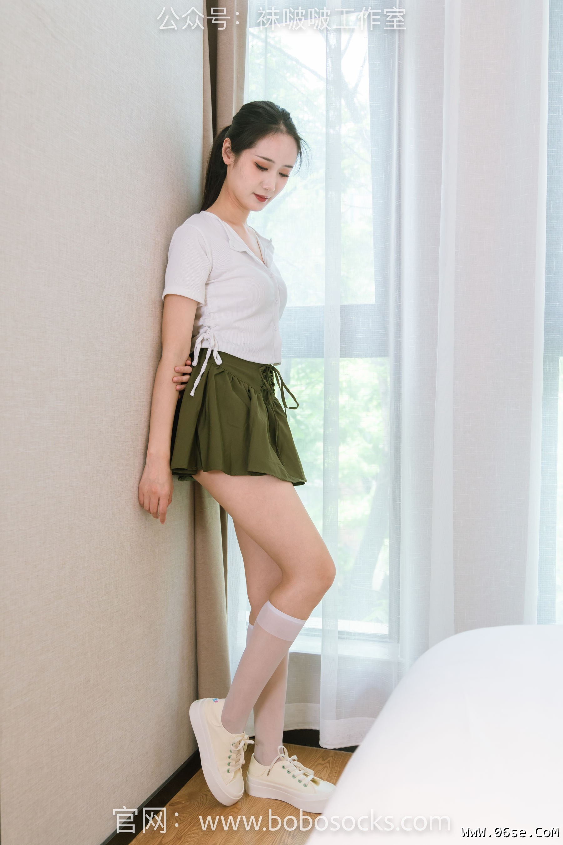 图片[3]-BoBoSocks袜啵啵 No.095 小安-板鞋、小腿丝袜[140P]-六色网